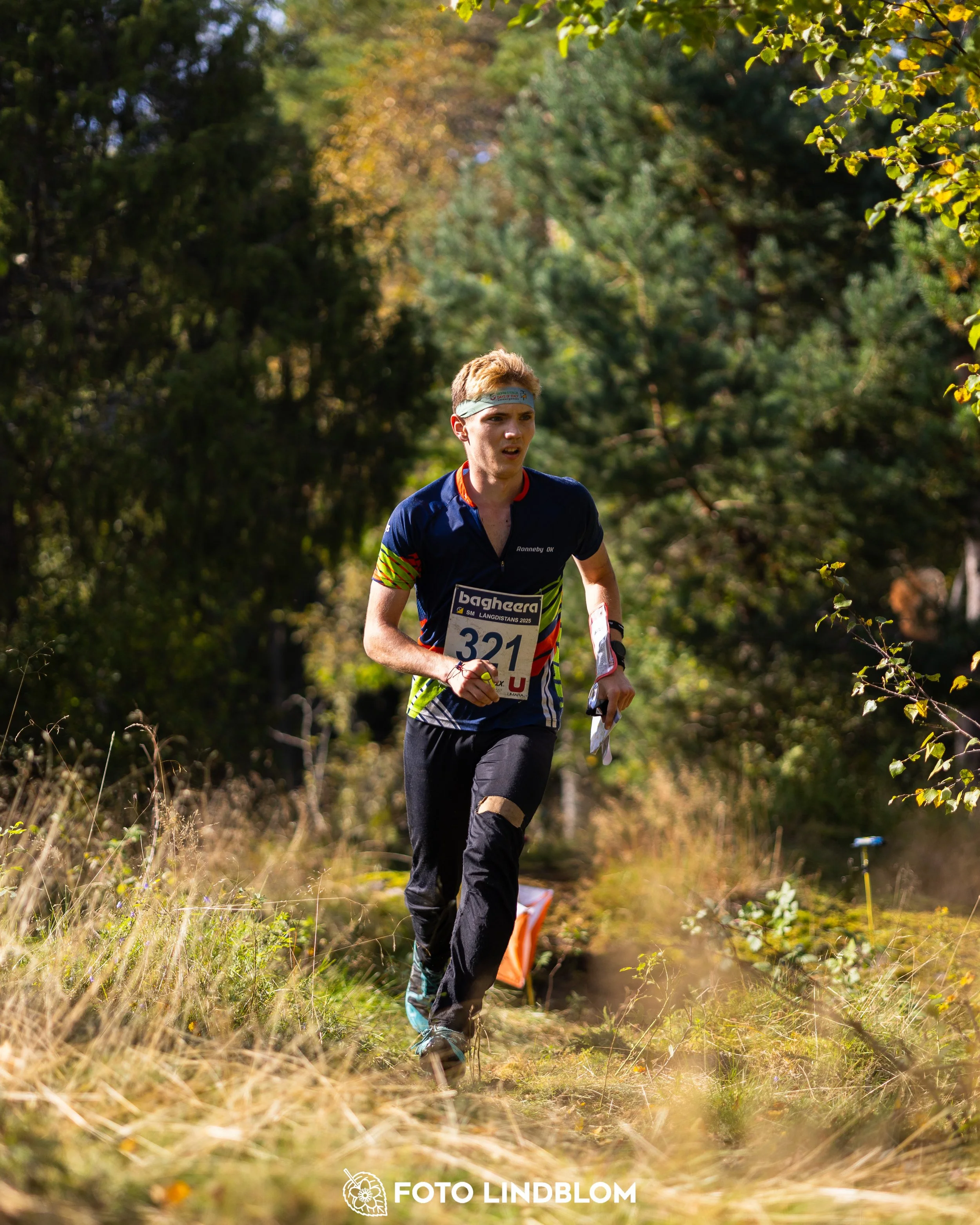 A picture from the Swedish national championship in long distance orienteering and Swedish league race taken by Foto Lindblom