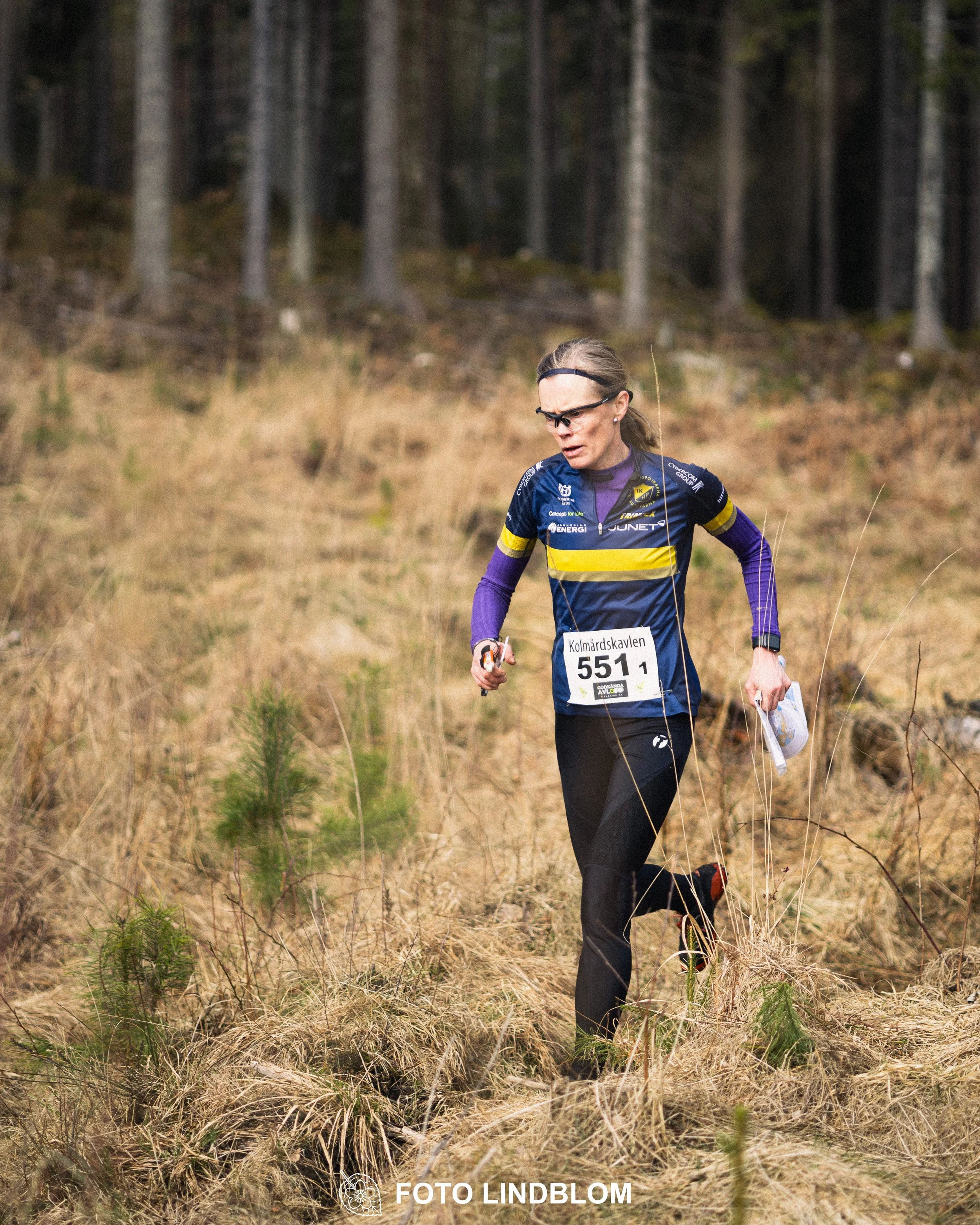 A photo from Kolmårdskavlen during the Swedish relay league 2026, captured by Foto Lindblom.