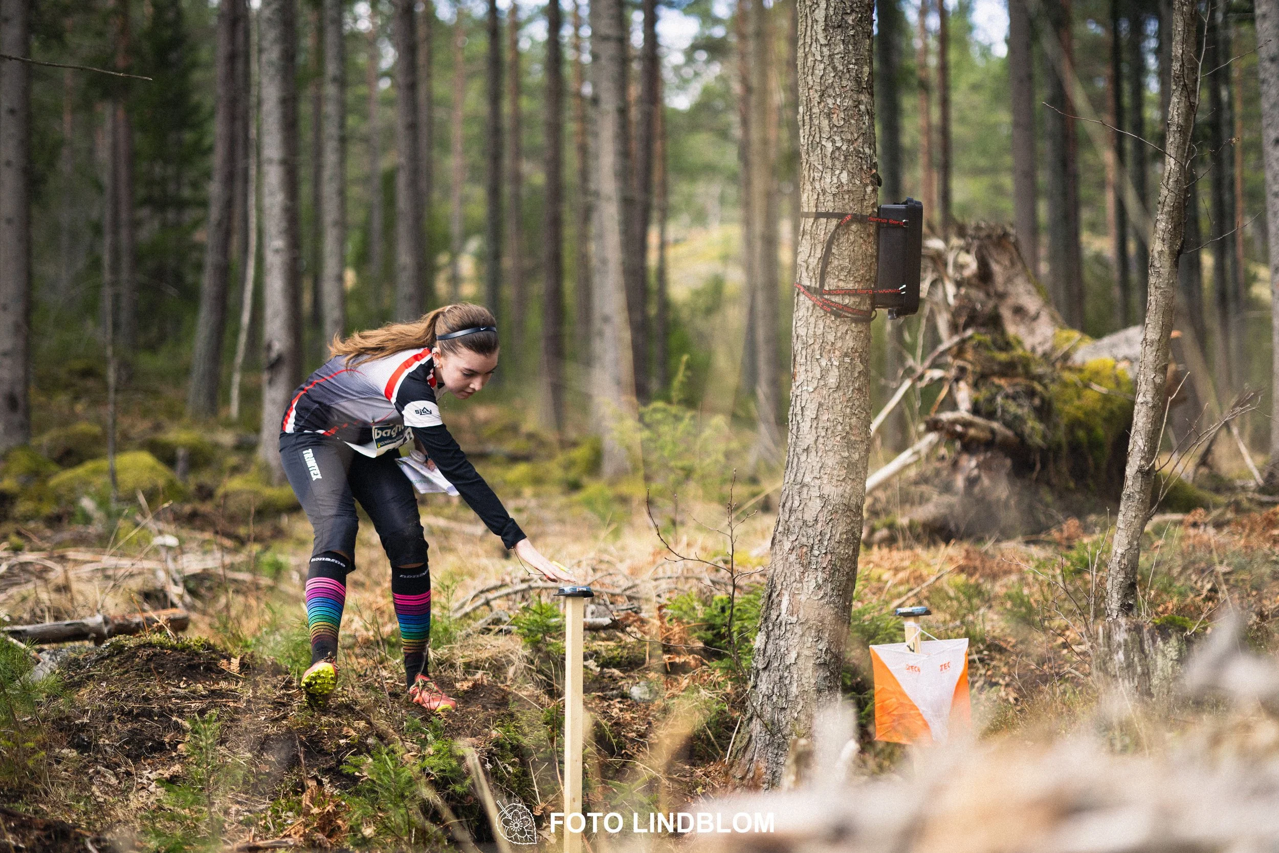 A scene from the Stafettligan relay competition Kolmårdskavlen in spring 2026, captured by Foto Lindblom.