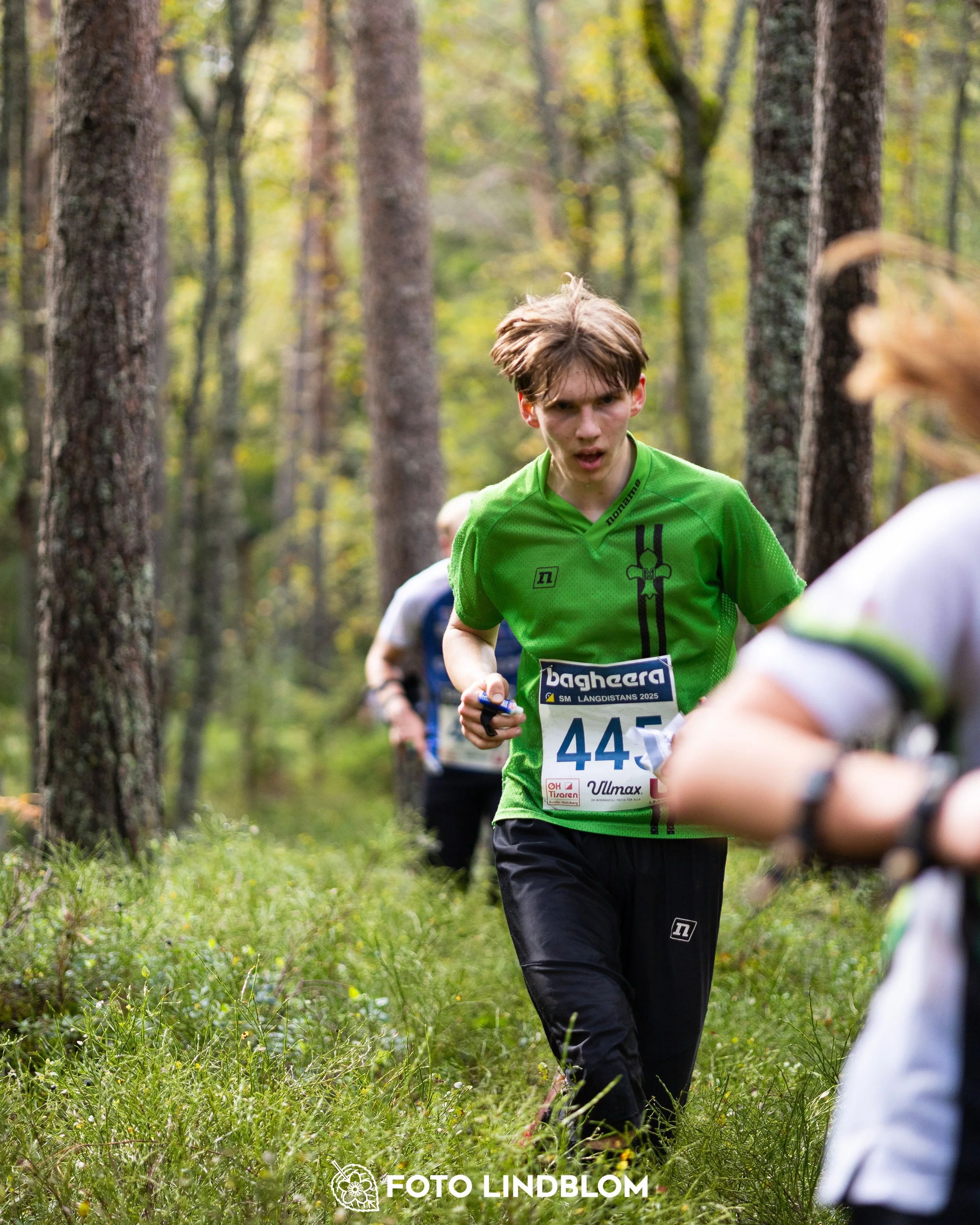 A picture from the Swedish national championship in long distance orienteering and Swedish league race taken by Foto Lindblom