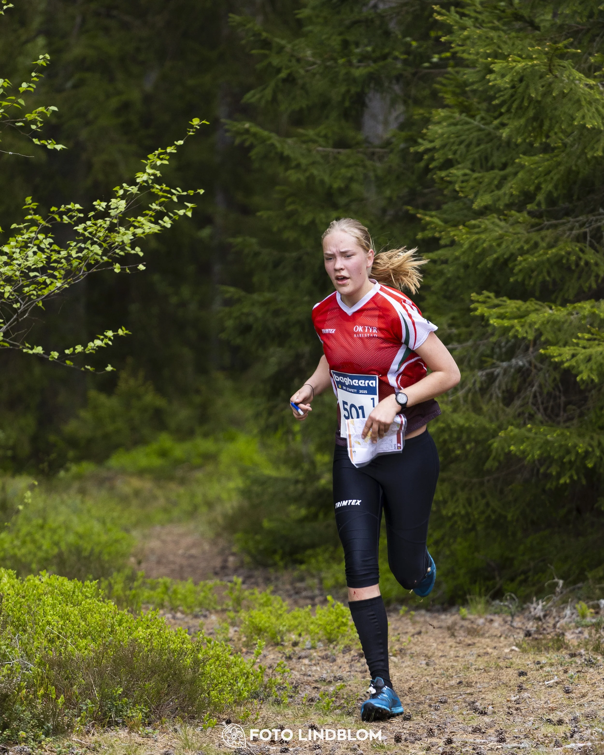 A picture from the Swedish national championship in relay orienteering