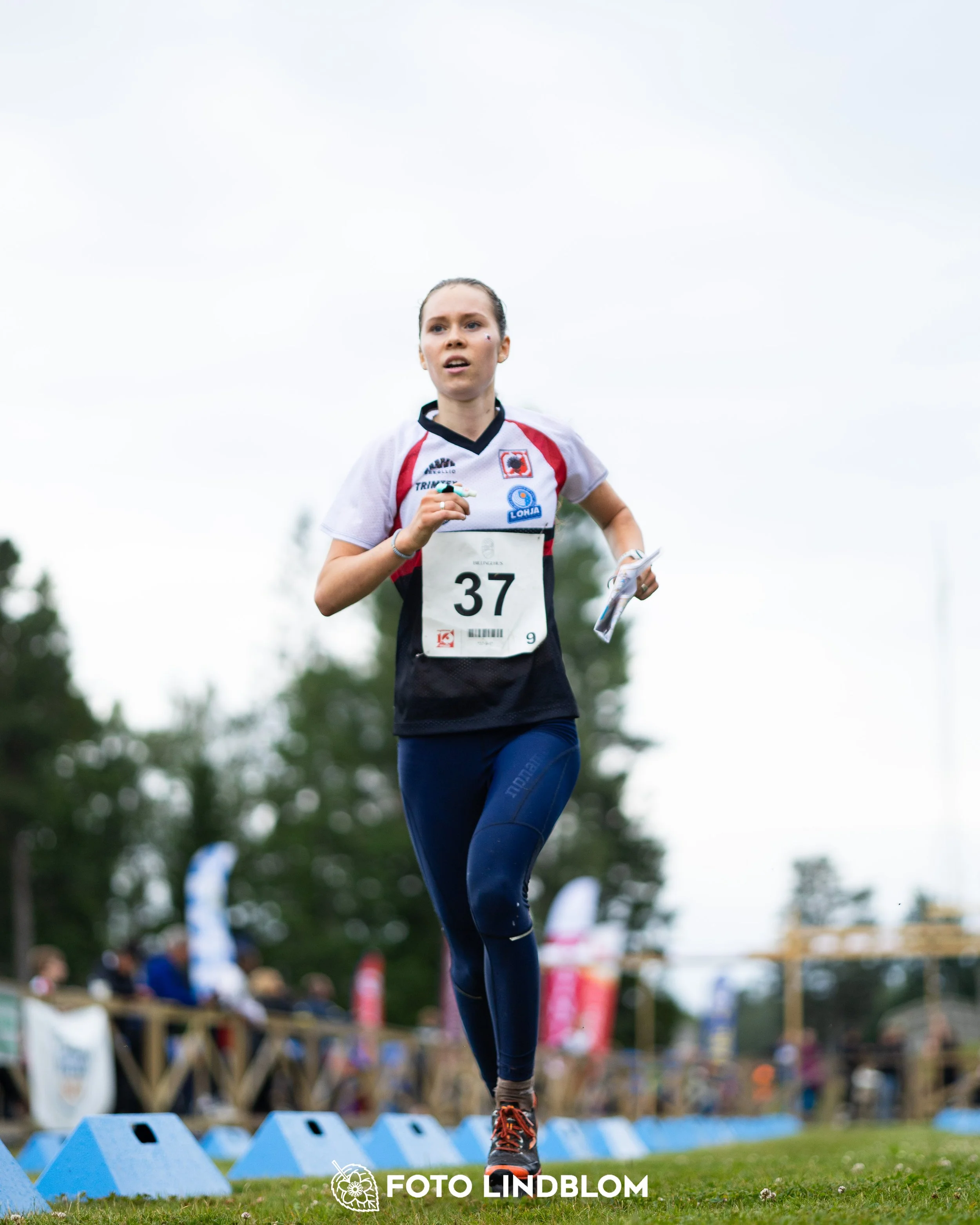 A picture from the youth 10 mila orienteering competition taken by Foto Lindblom