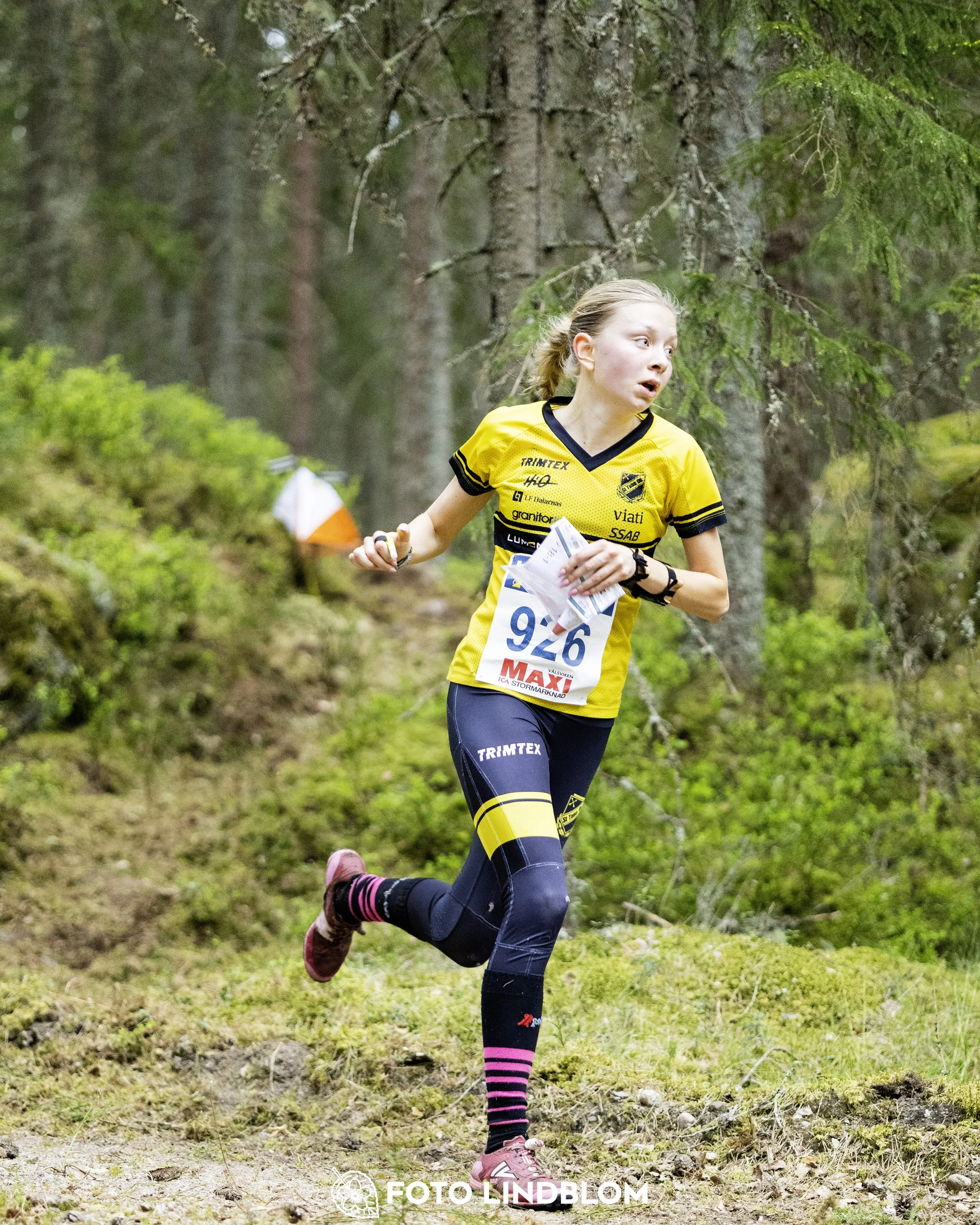 A picture from the Swedish national championship in middle distance orienteering and Swedish league race
