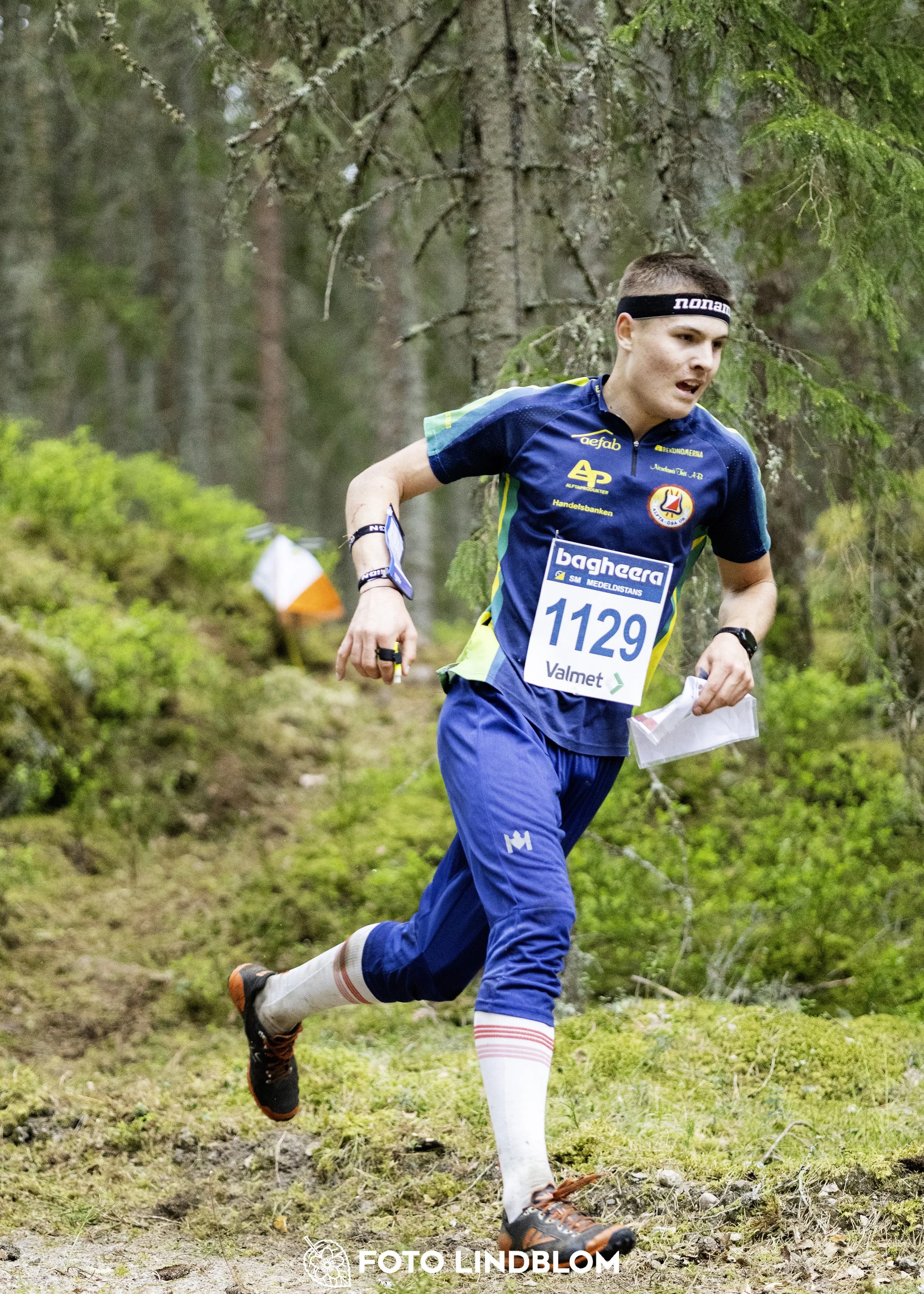 A picture from the Swedish national championship in middle distance orienteering and Swedish league race