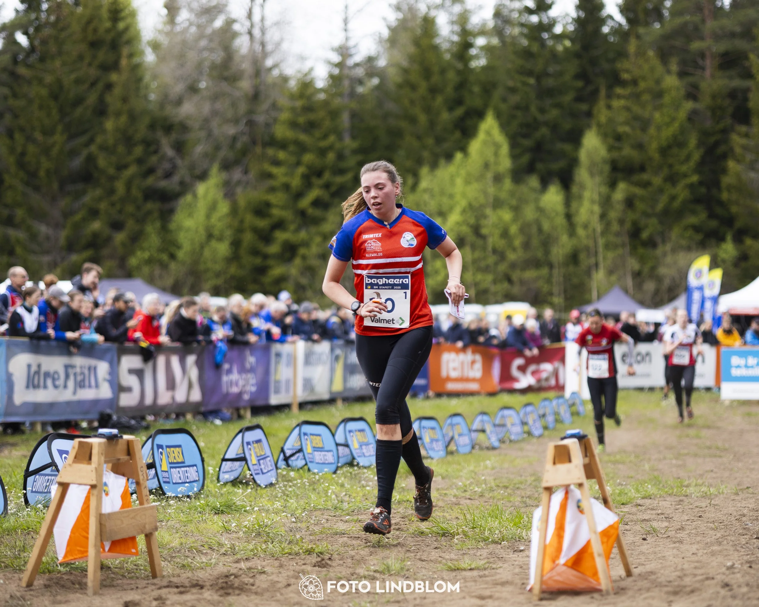 A picture from the Swedish national championship in relay orienteering