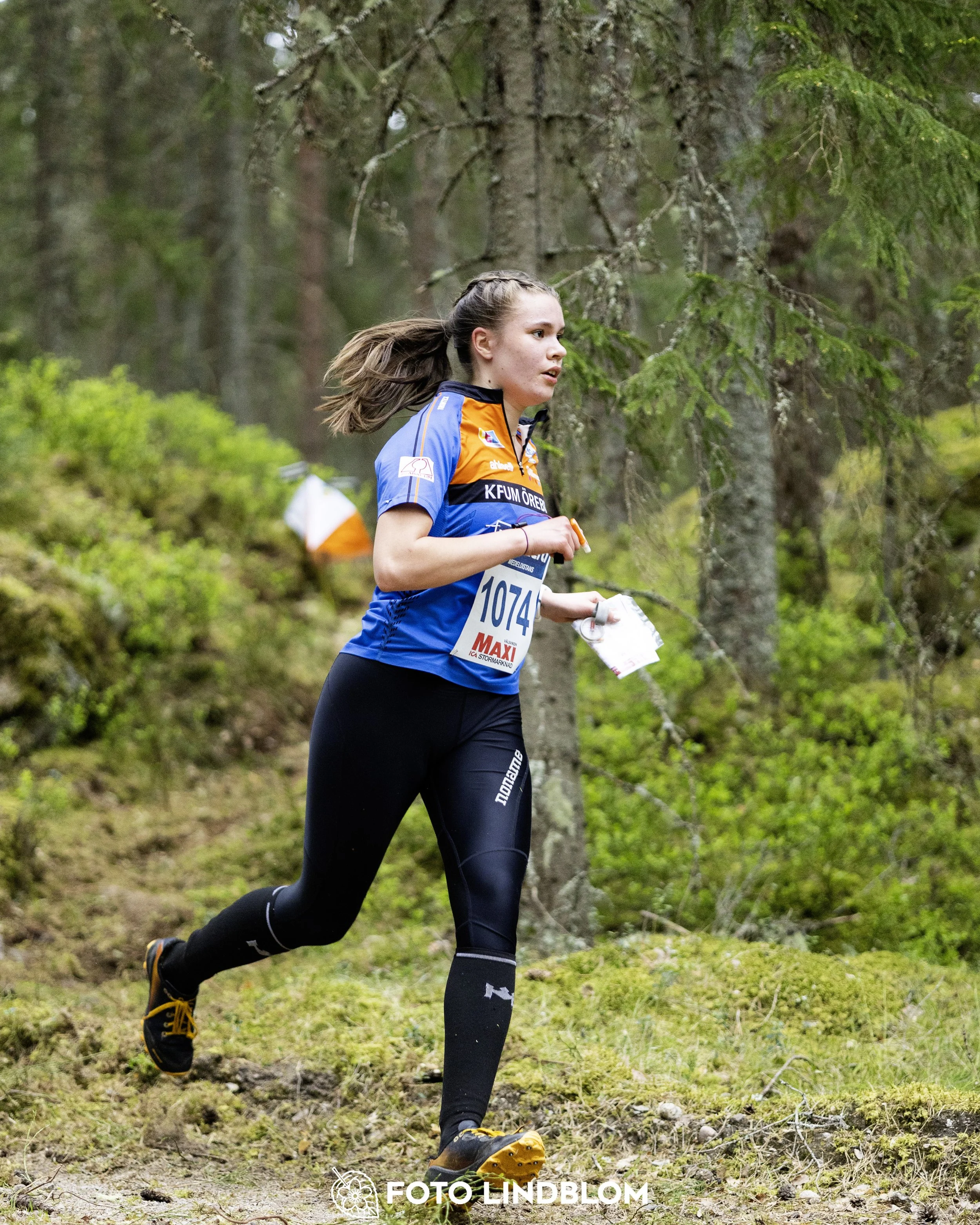 A picture from the Swedish national championship in middle distance orienteering and Swedish league race