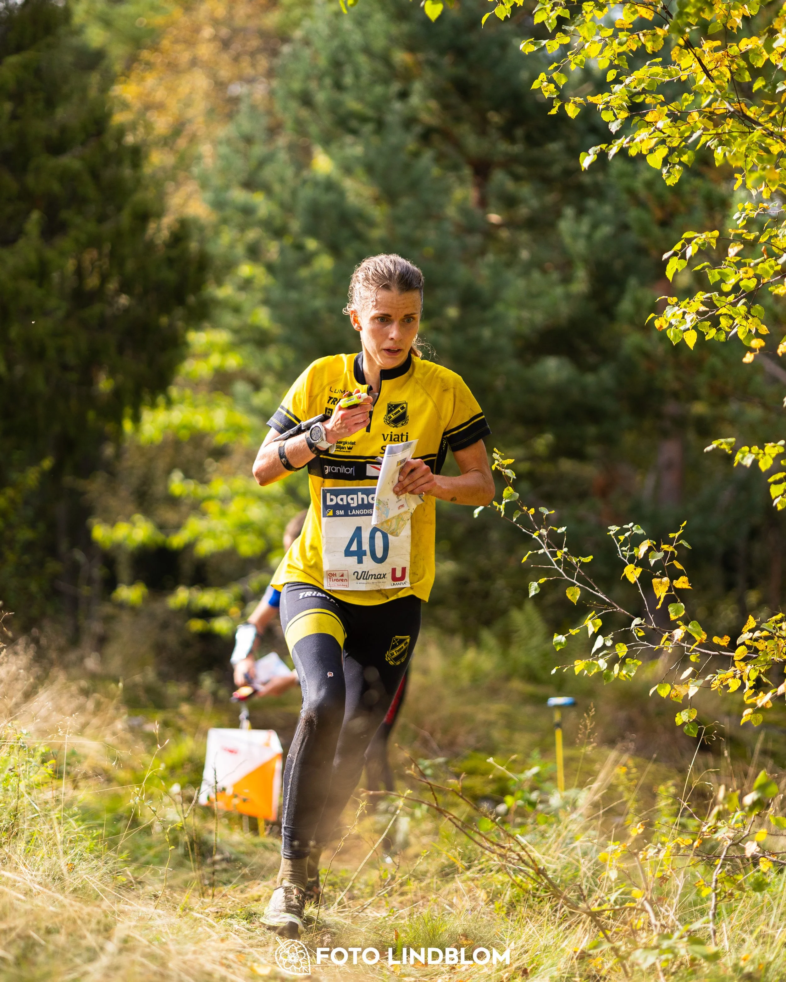 A picture from the Swedish national championship in long distance orienteering and Swedish league race taken by Foto Lindblom