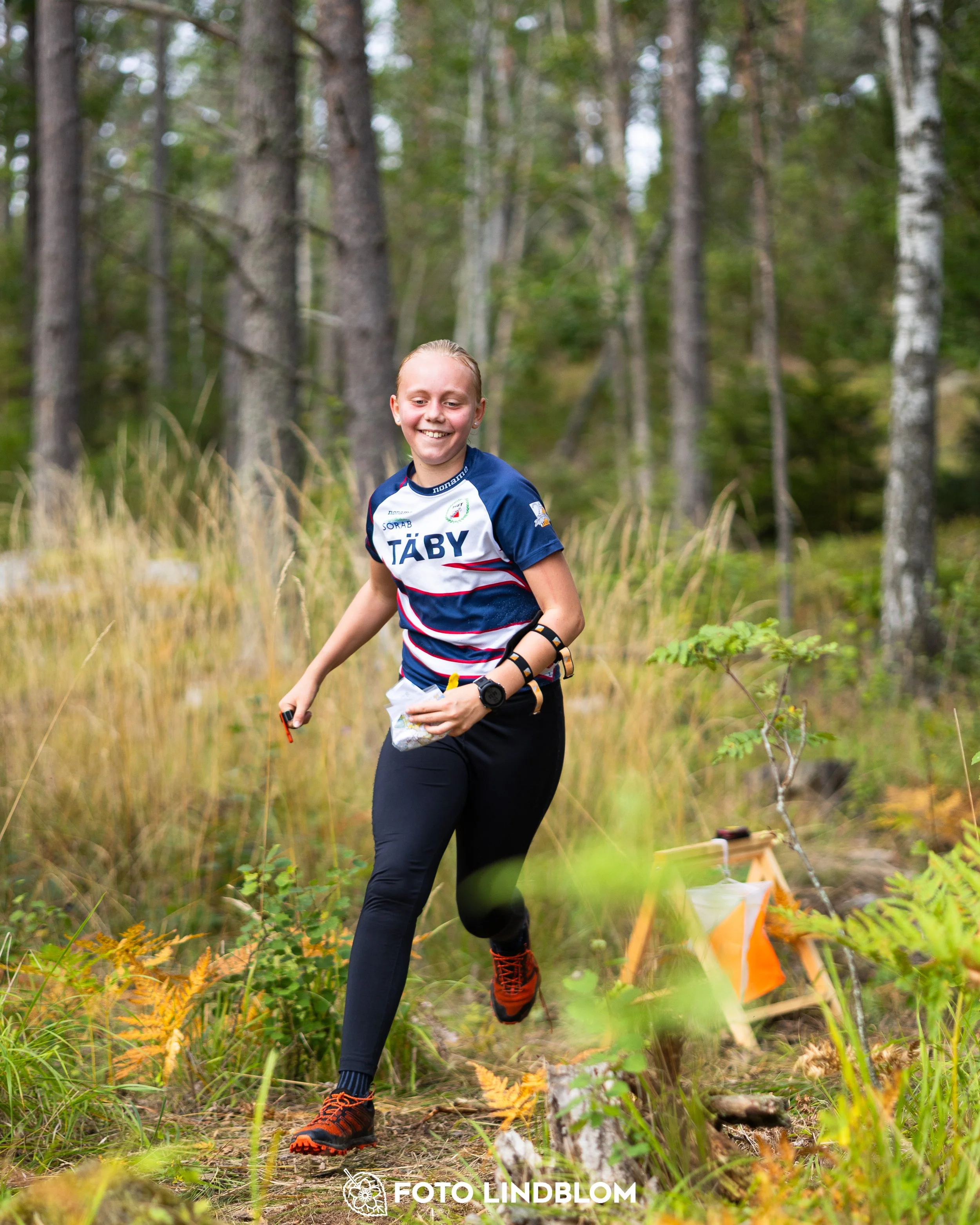 A picture from the Stockholm district championship in middle distance orienteering taken by Foto Lindblom