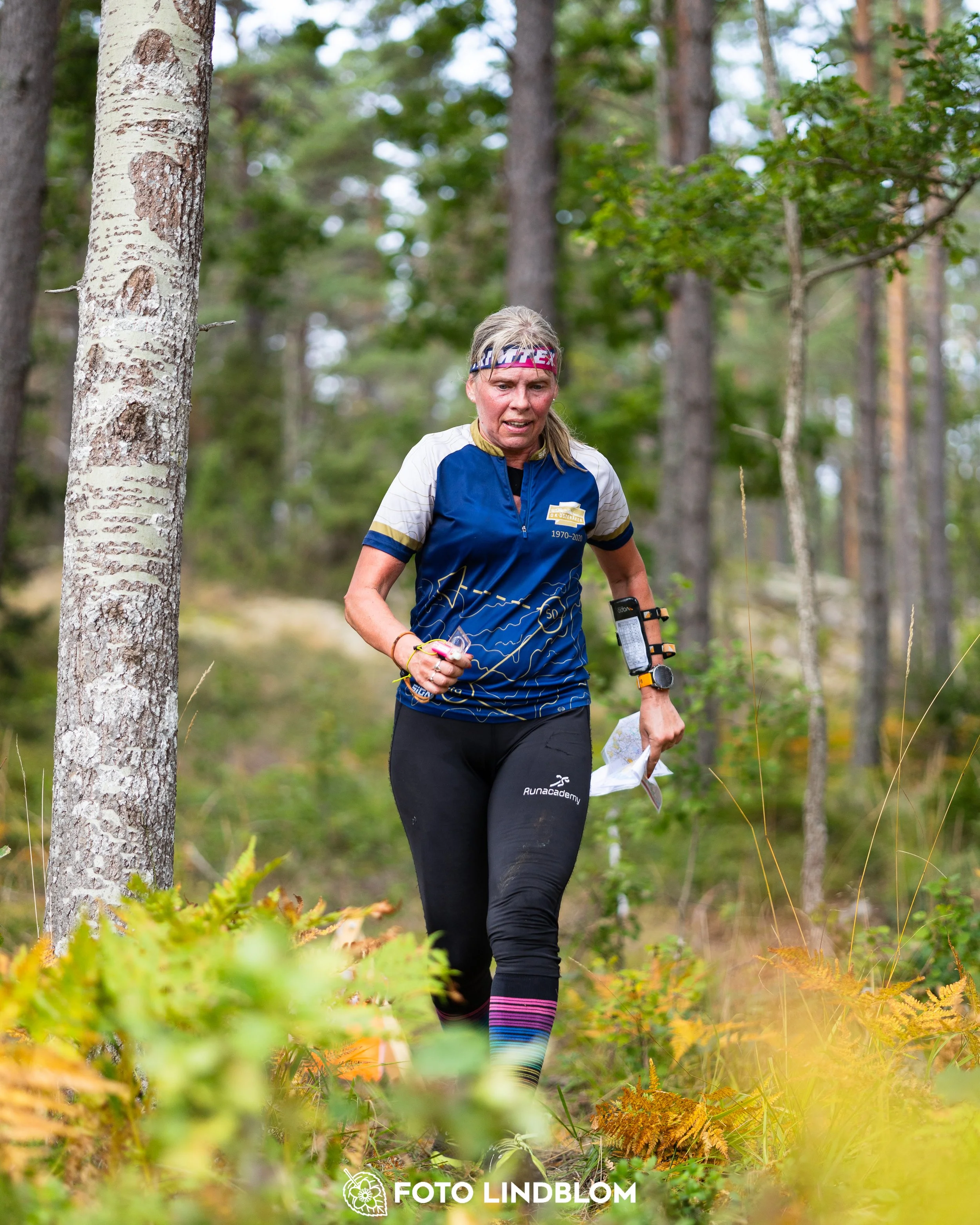 A picture from the Stockholm district championship in middle distance orienteering taken by Foto Lindblom
