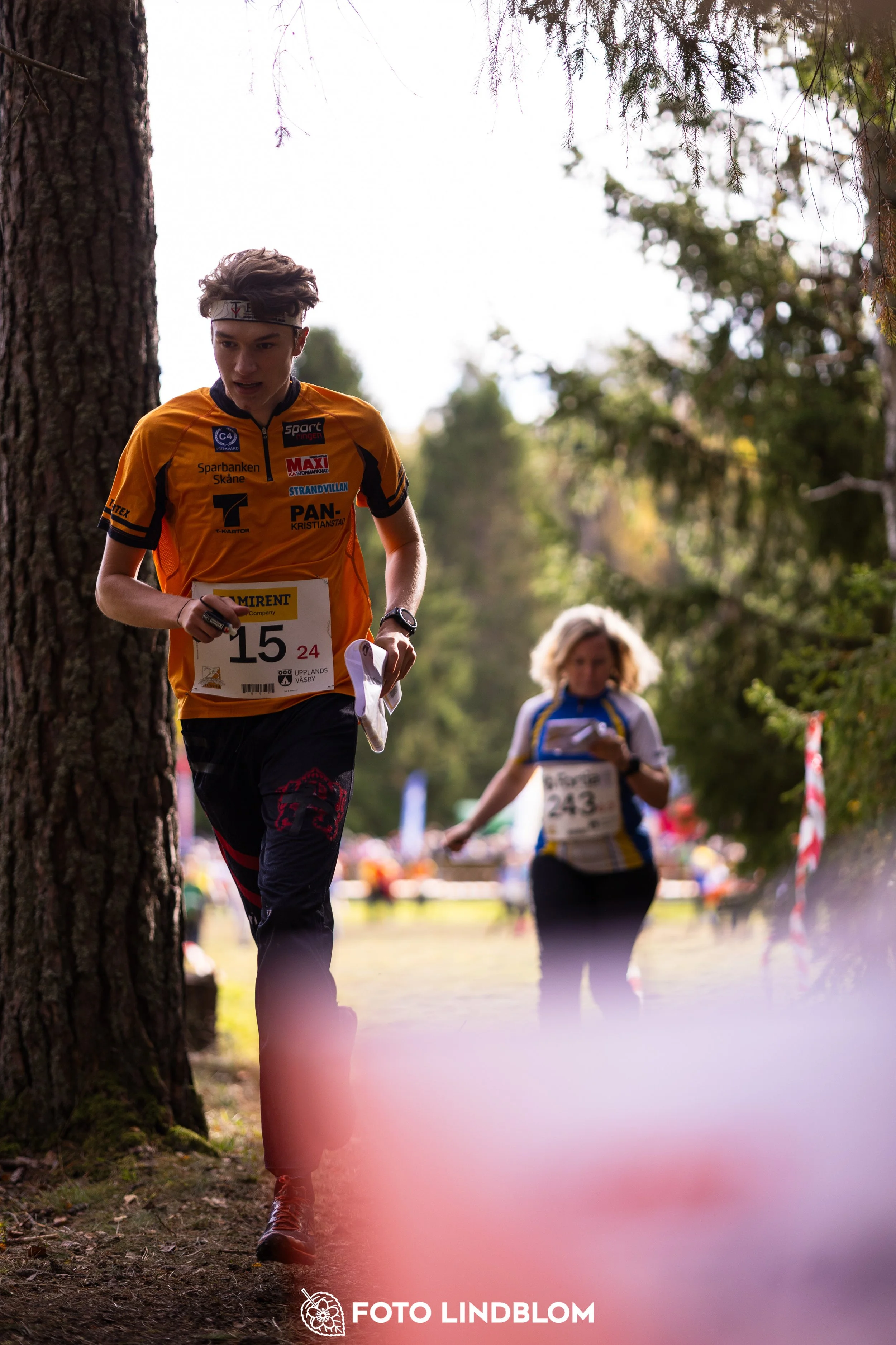 A picture from the 25-Manna orienteering event taken by Foto Lindblom