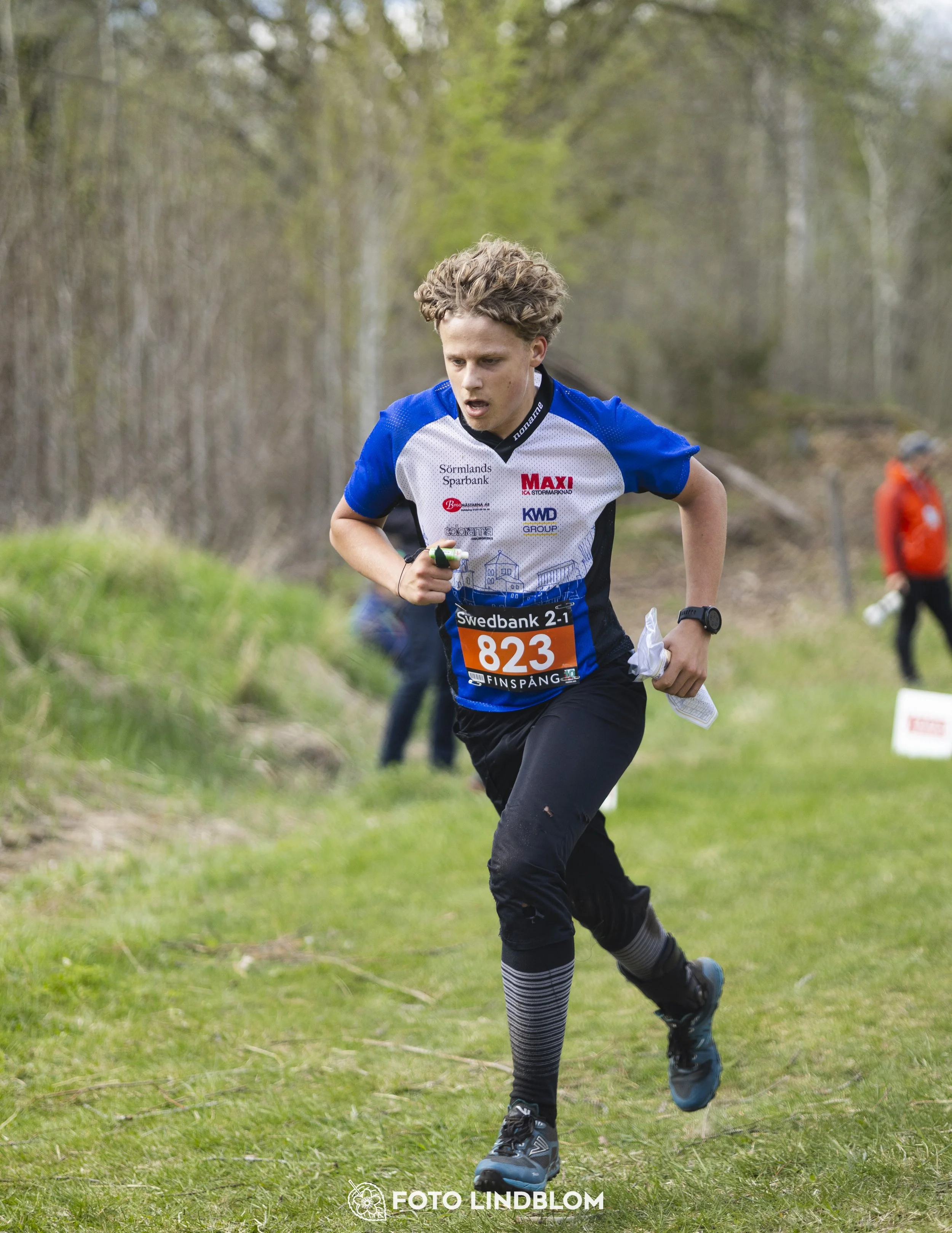 A picture from the youth relay at 10-Mila orienteering competition