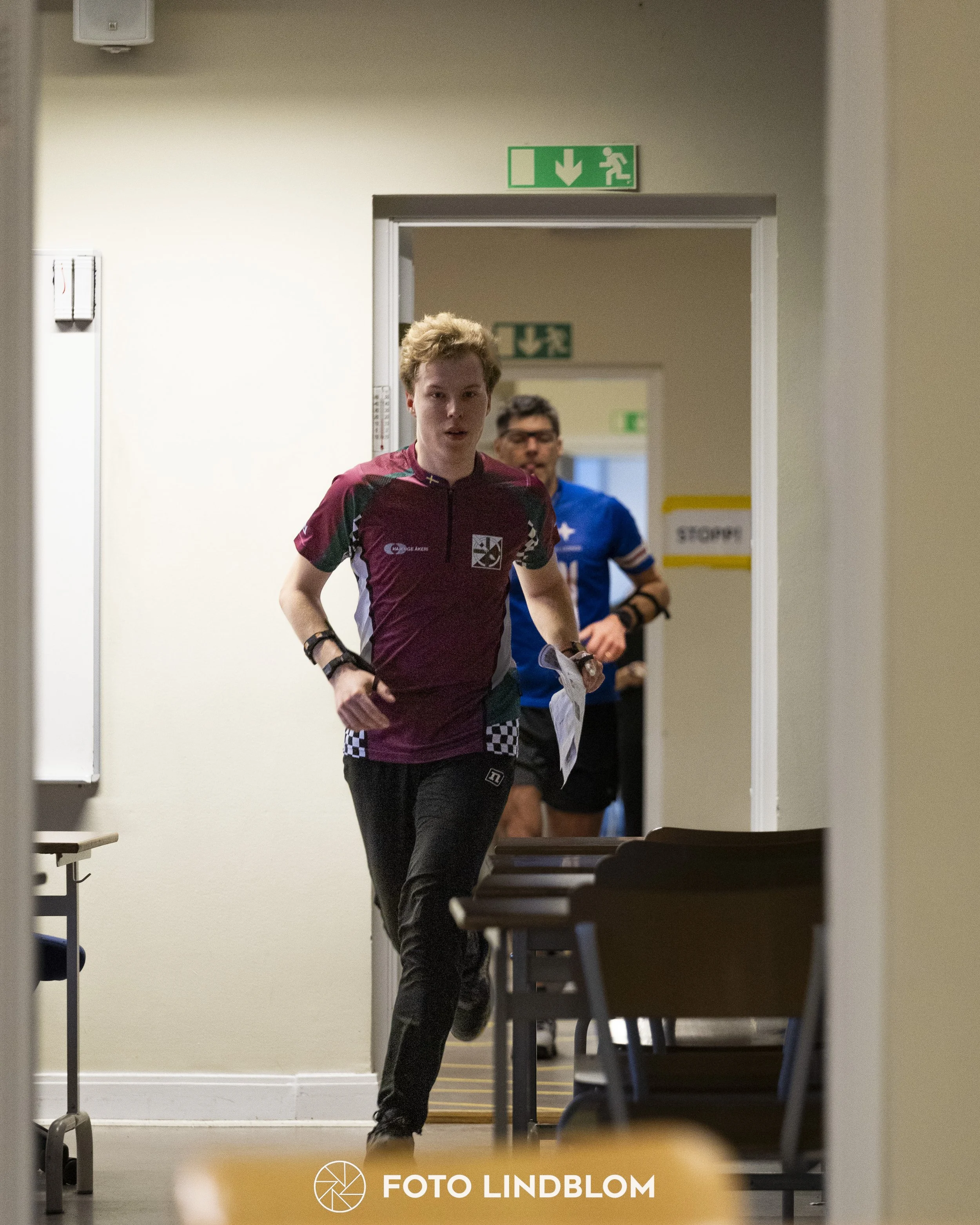 A picture from the orienteering indoor competition "Stockholm Indoor Cup"