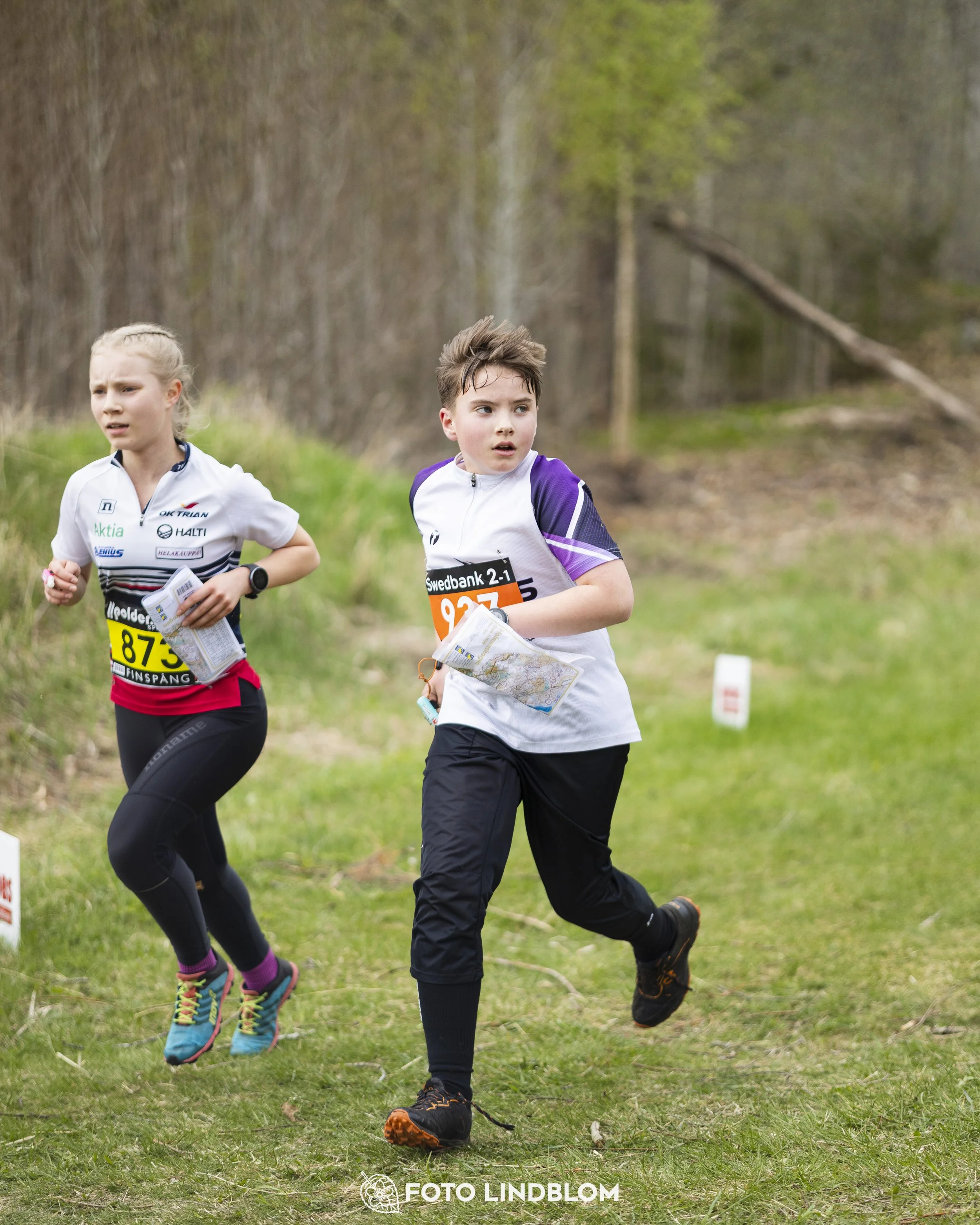 A picture from the youth relay at 10-Mila orienteering competition