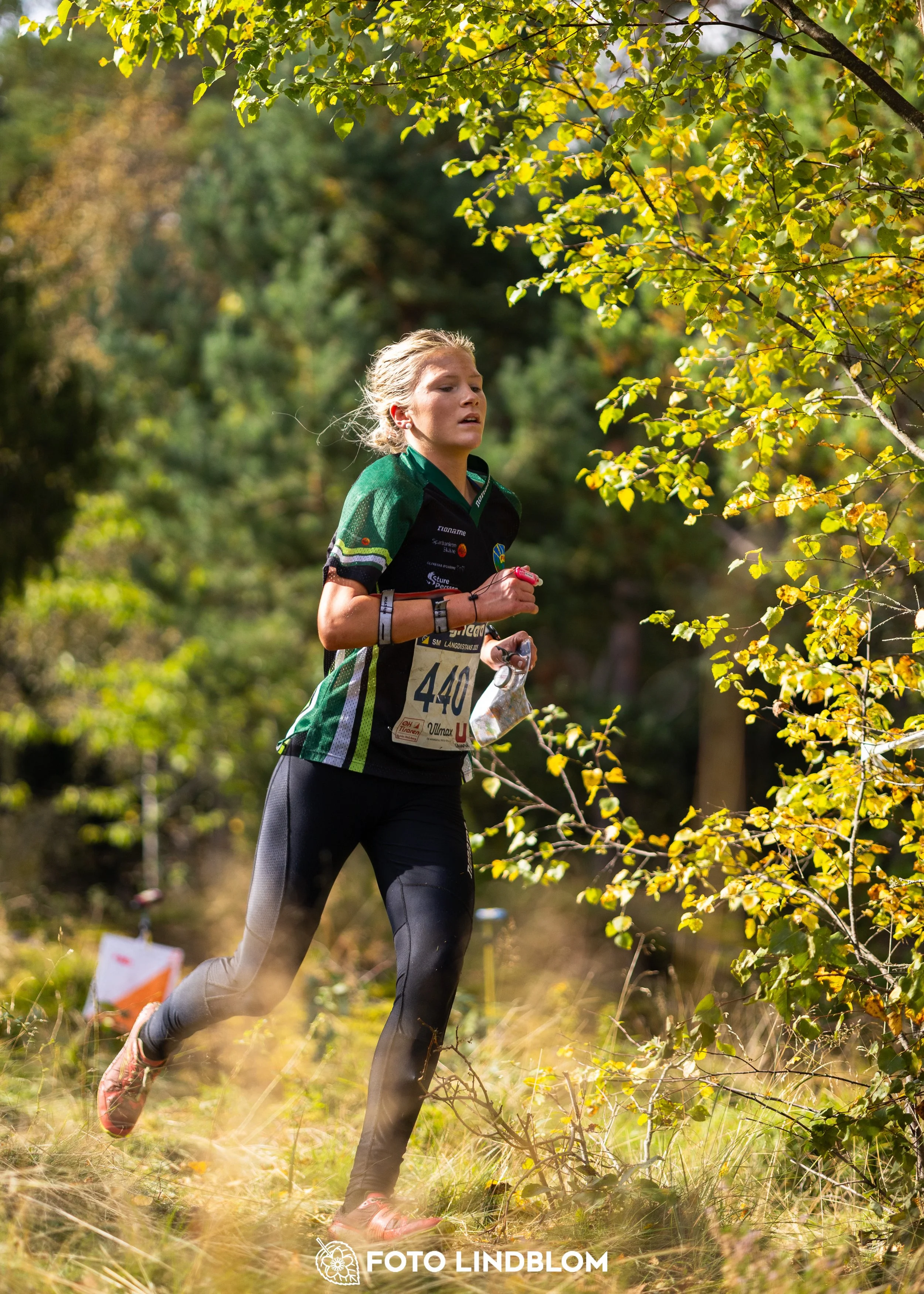 A picture from the Swedish national championship in long distance orienteering and Swedish league race taken by Foto Lindblom
