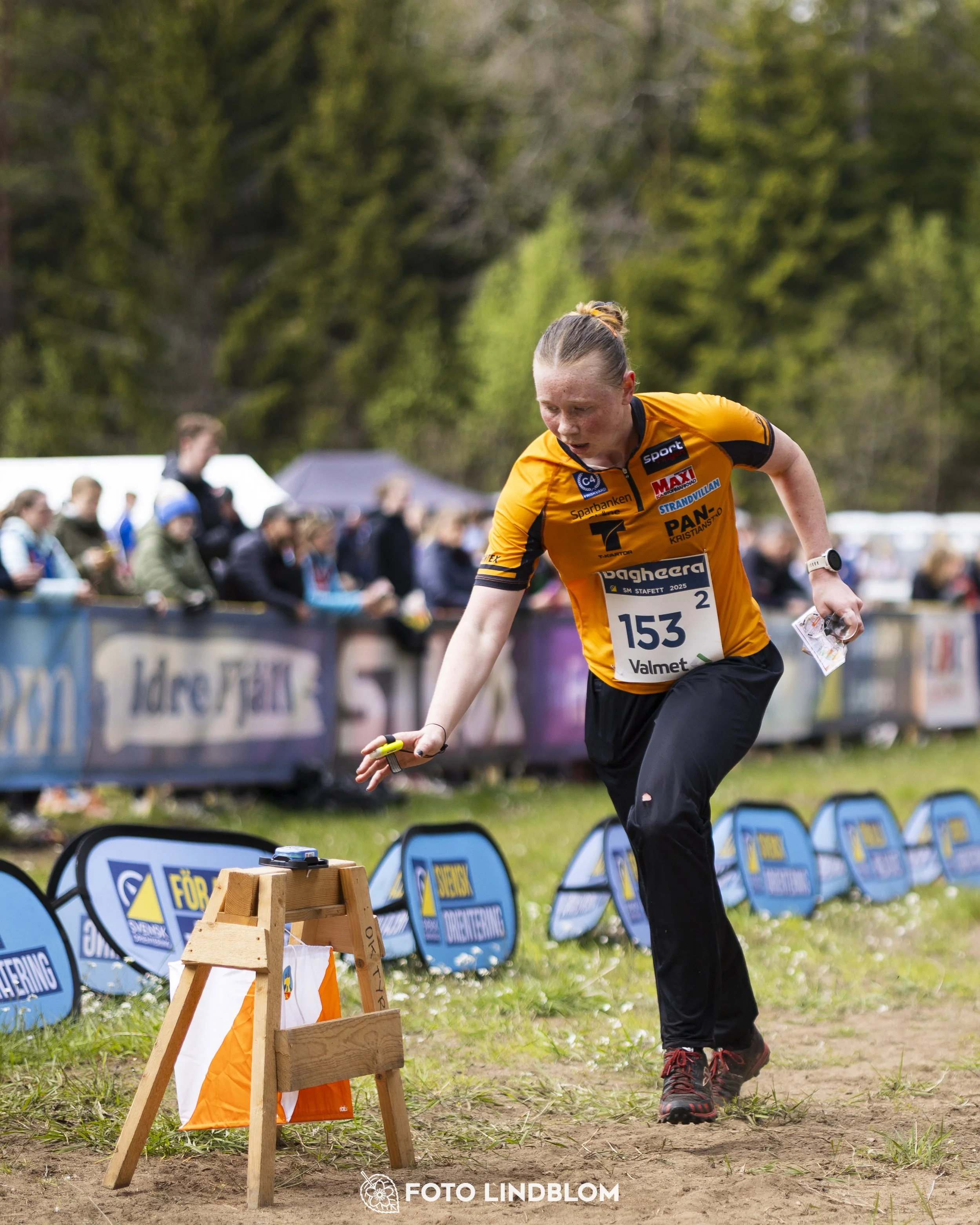 A picture from the Swedish national championship in relay orienteering