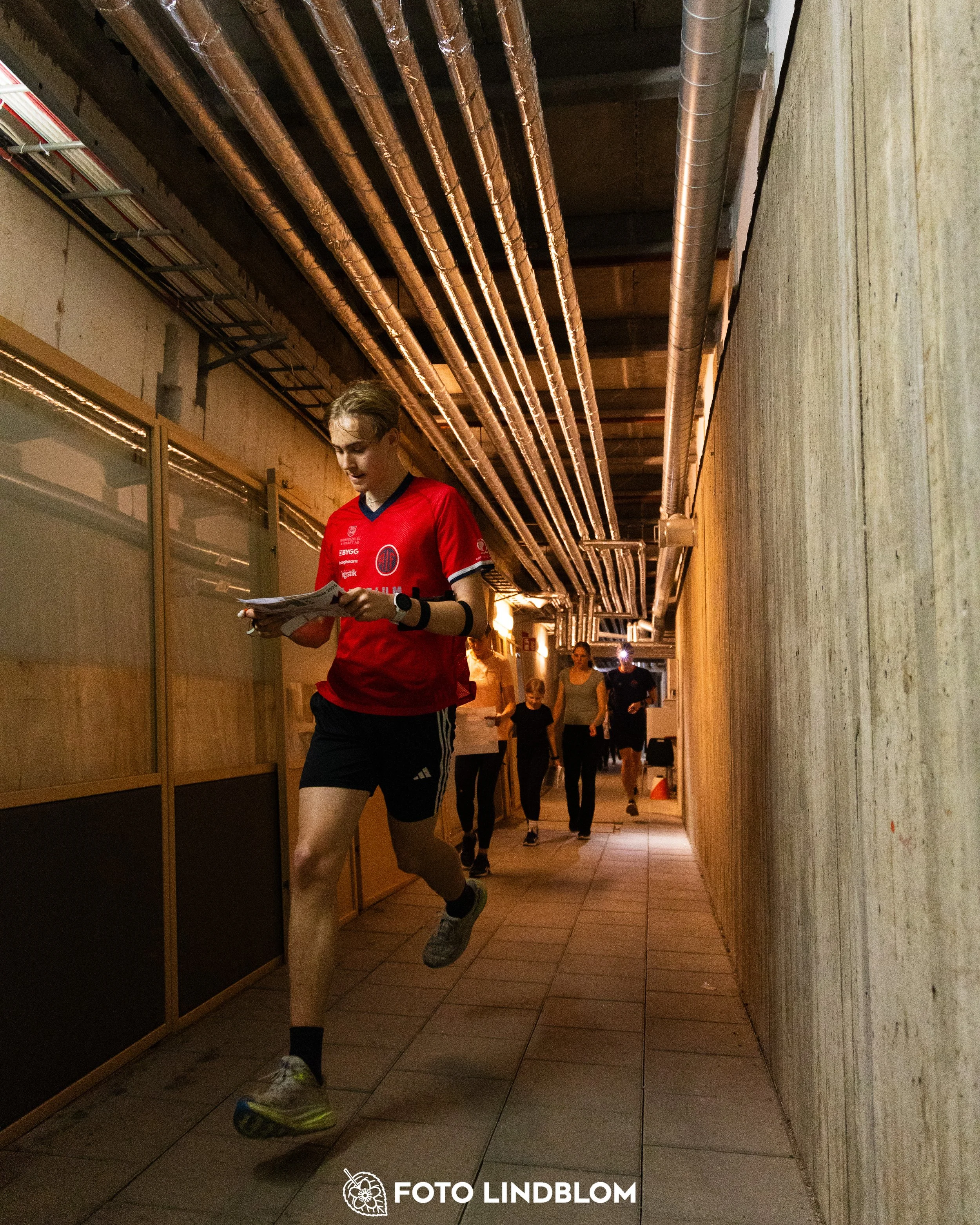 A picture from the indoor orienteering event TMOK Indoor taken by Foto Lindblom