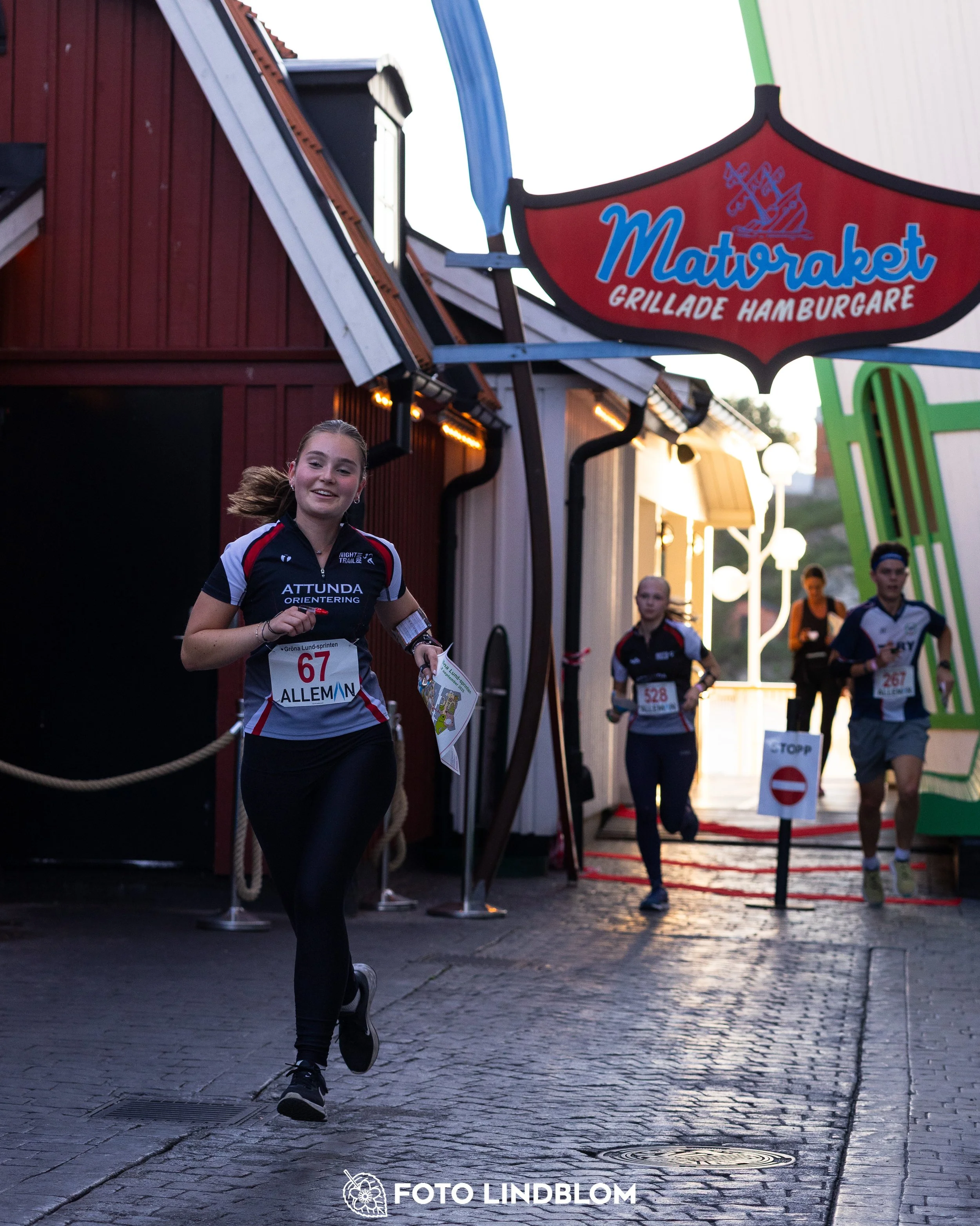A picture from the orienteering event called Gröna Lund Sprinten taken by Foto Lindblom