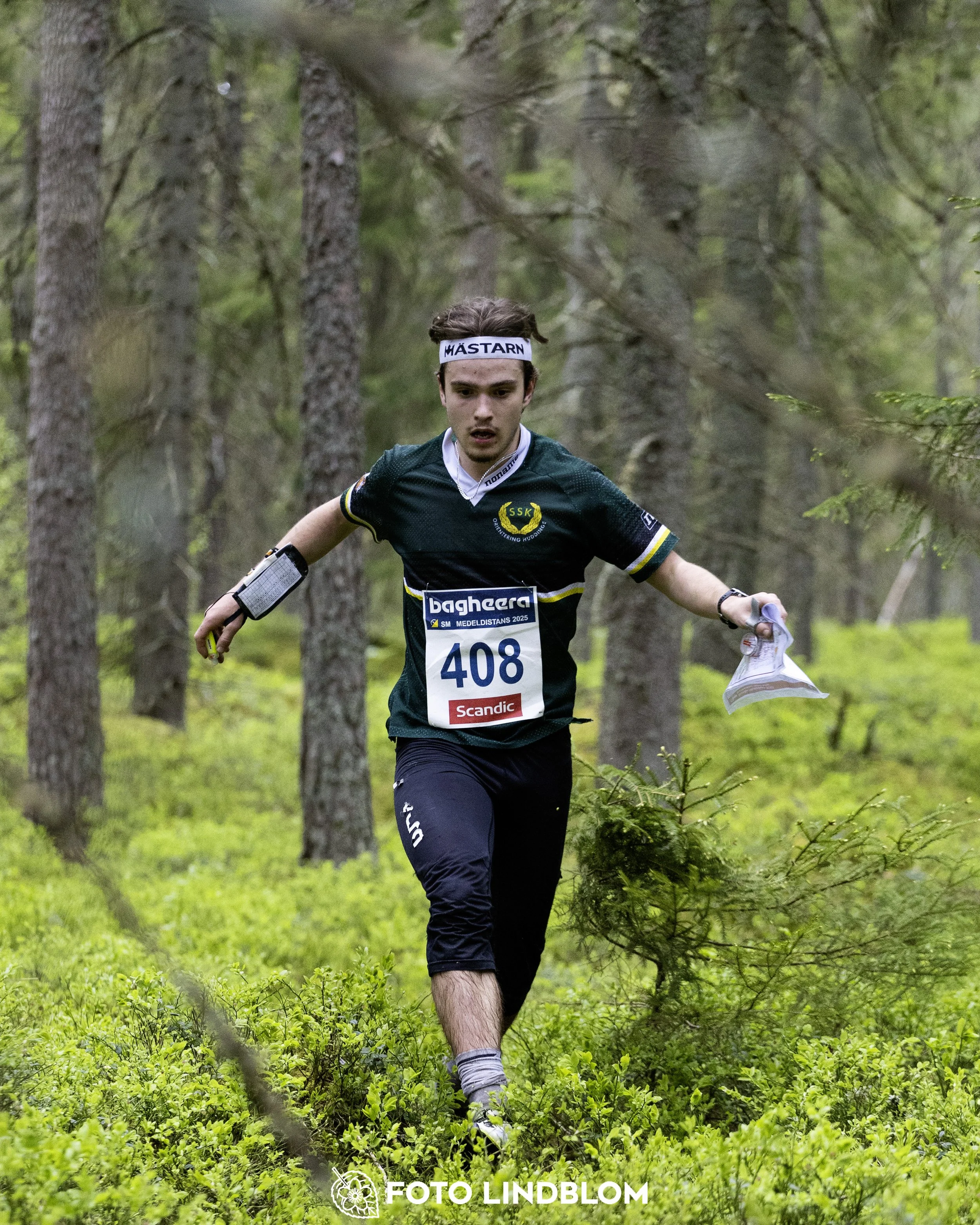 A picture from the Swedish national championship in middle distance orienteering and Swedish league race