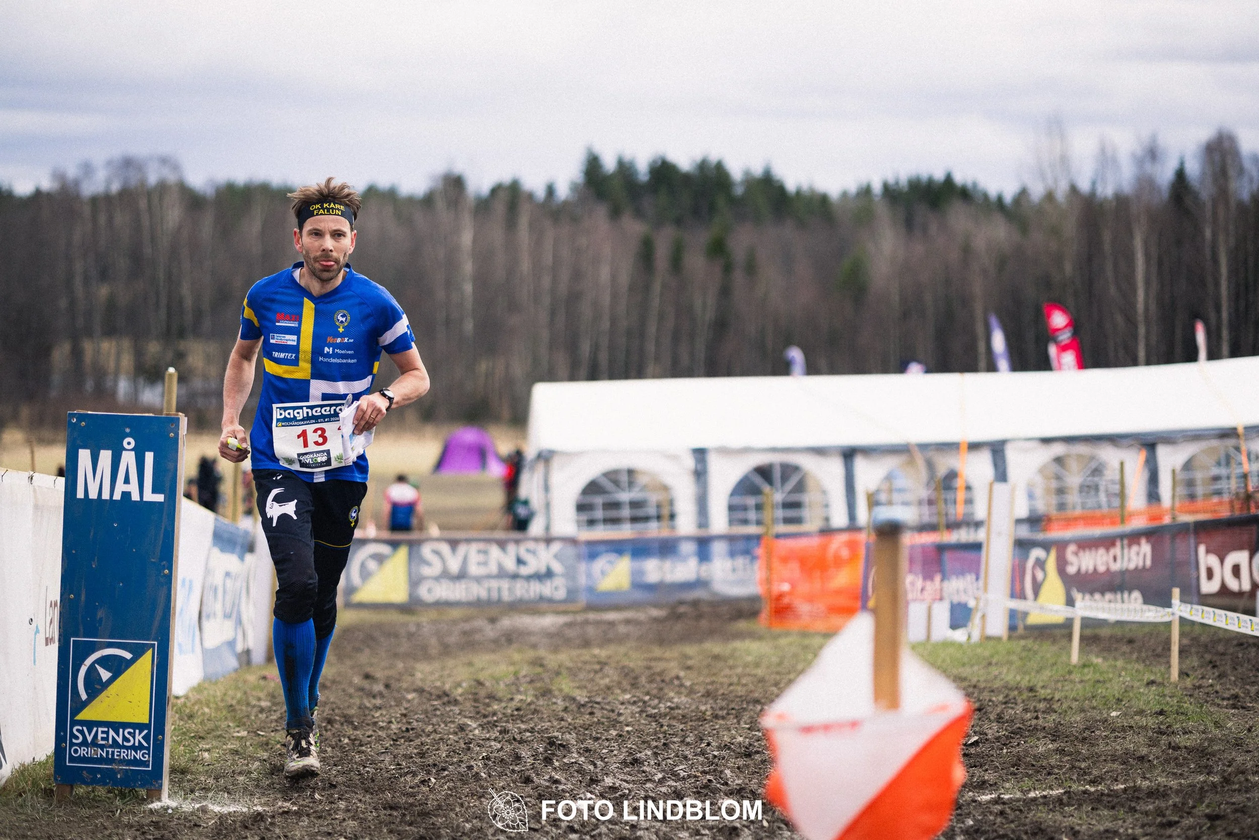 A moment captured during Kolmårdskavlen in the Swedish Stafettligan 2026 by Foto Lindblom.