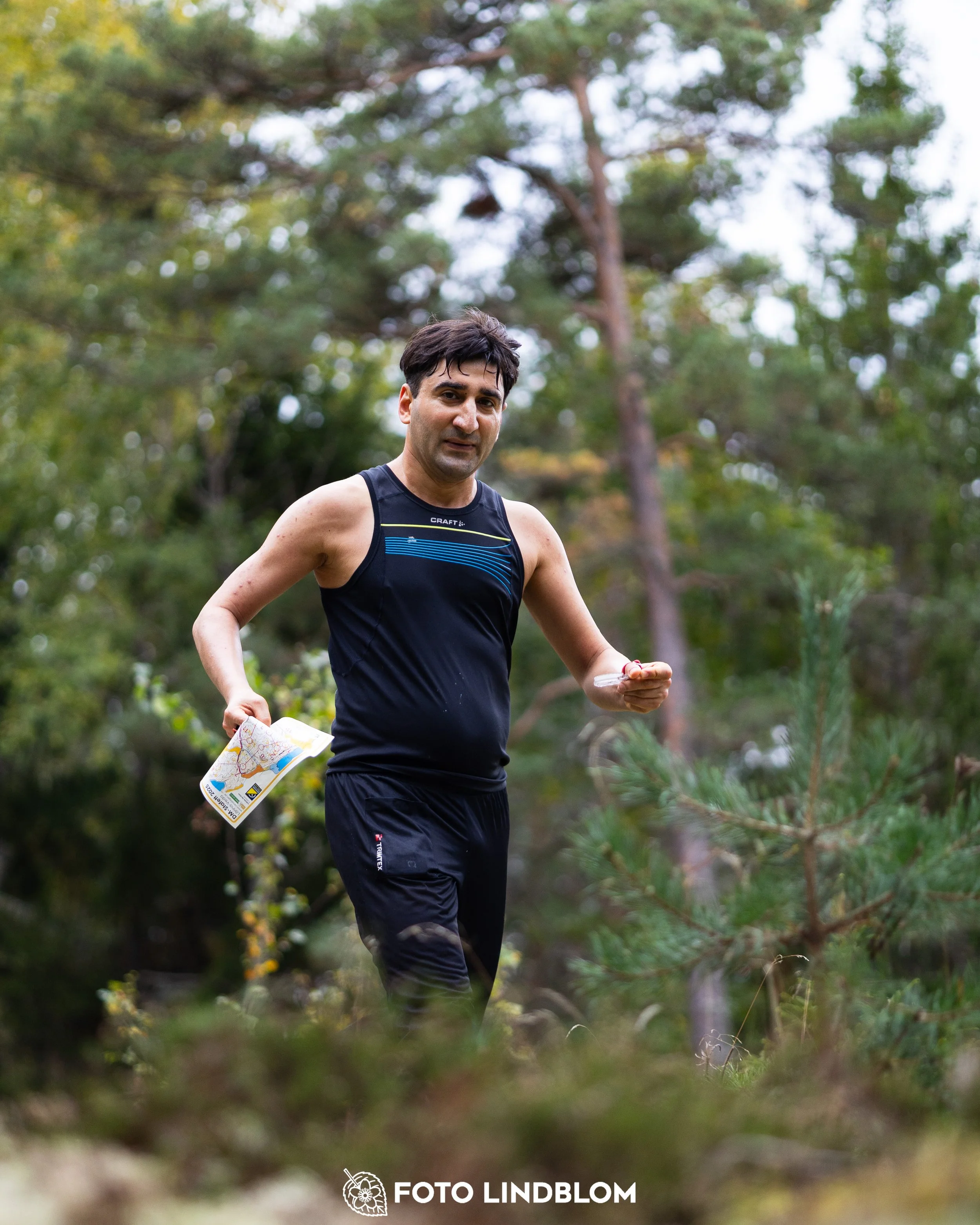 A picture from the Stockholm district championship in relay orienteering taken by Foto Lindblom