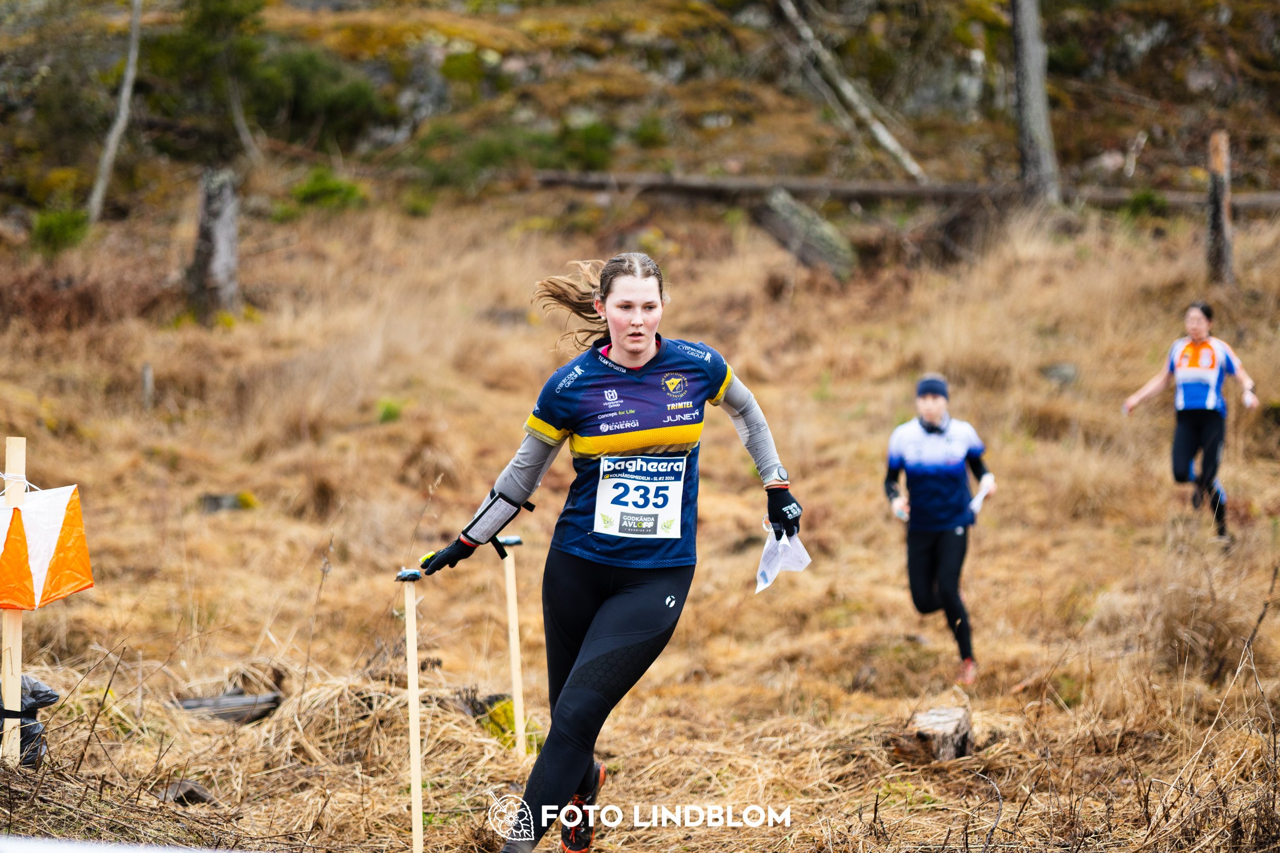 A photo from the Swedish League orienteering competition in Kolmården spring 2026, captured by Foto Lindblom.