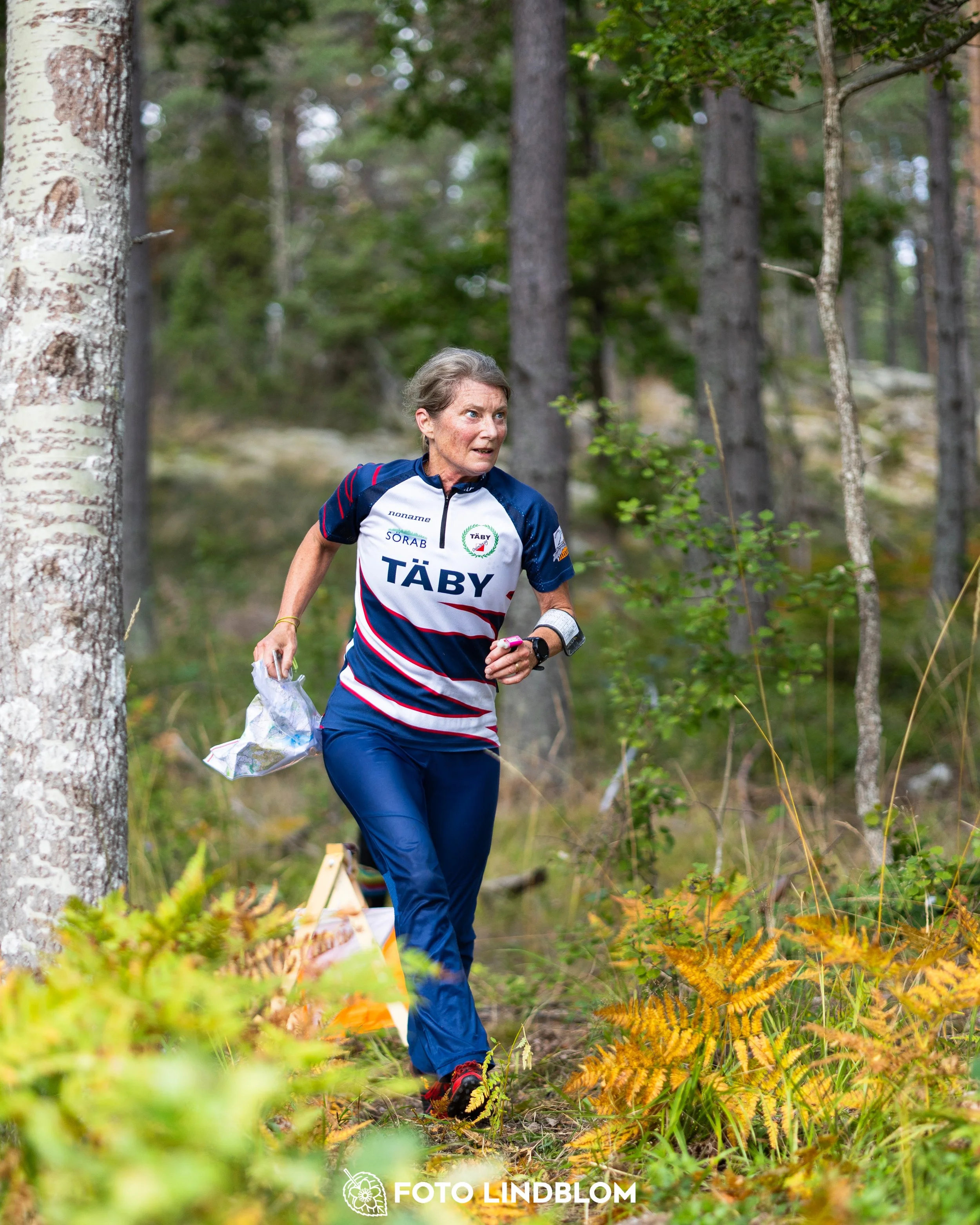 A picture from the Stockholm district championship in middle distance orienteering taken by Foto Lindblom