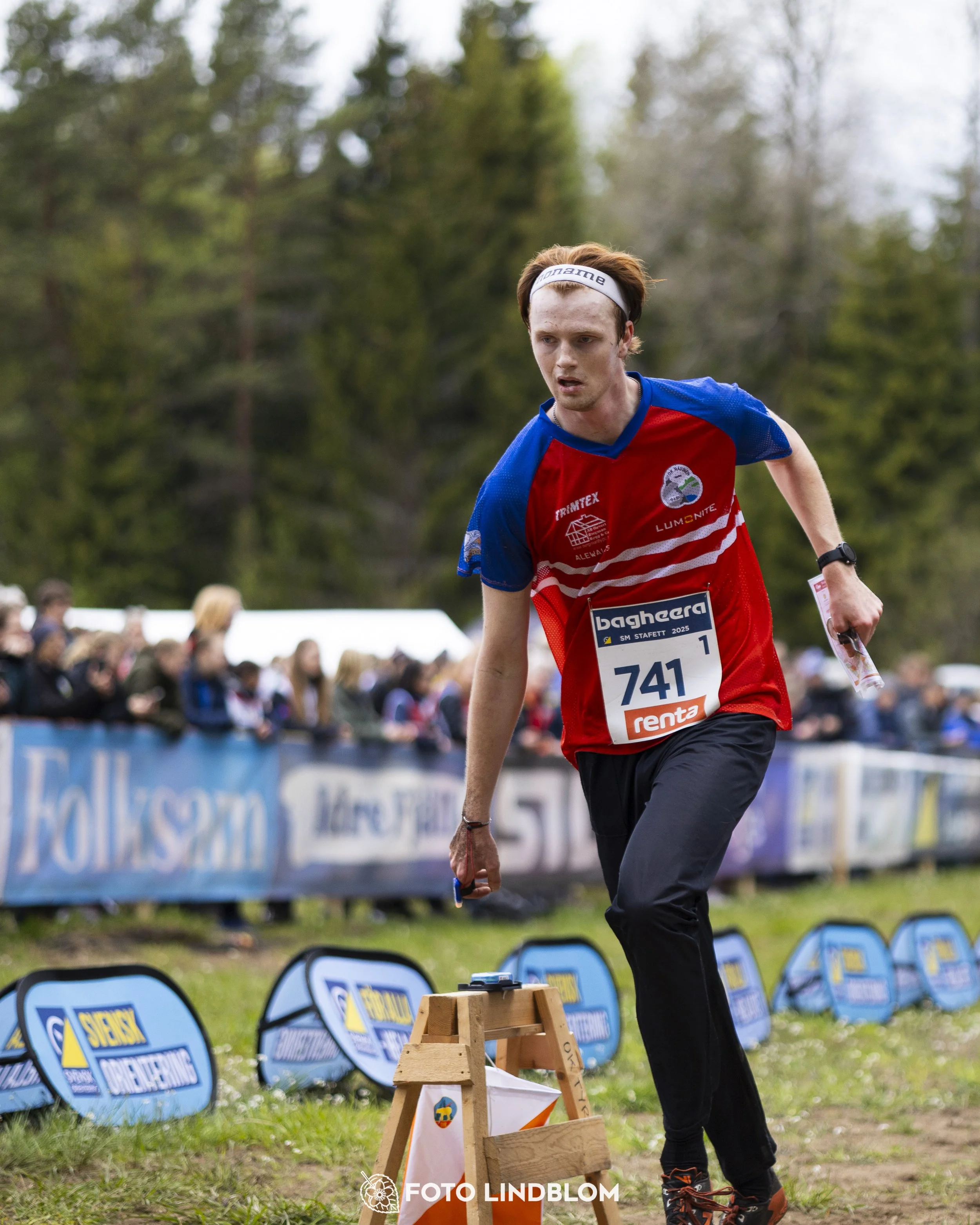 A picture from the Swedish national championship in relay orienteering