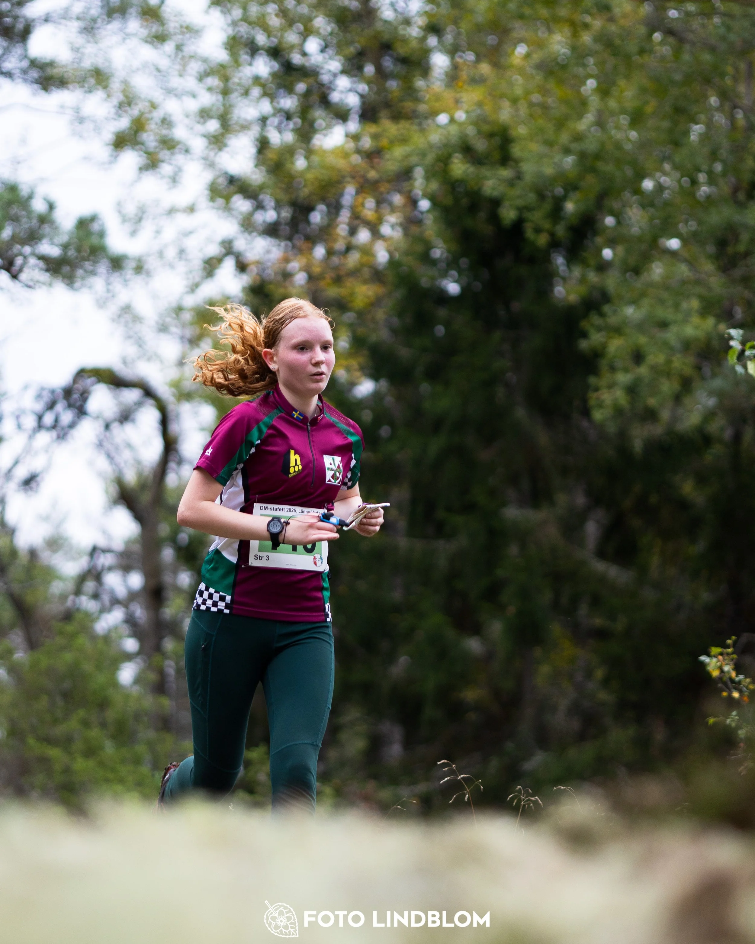 A picture from the Stockholm district championship in relay orienteering taken by Foto Lindblom