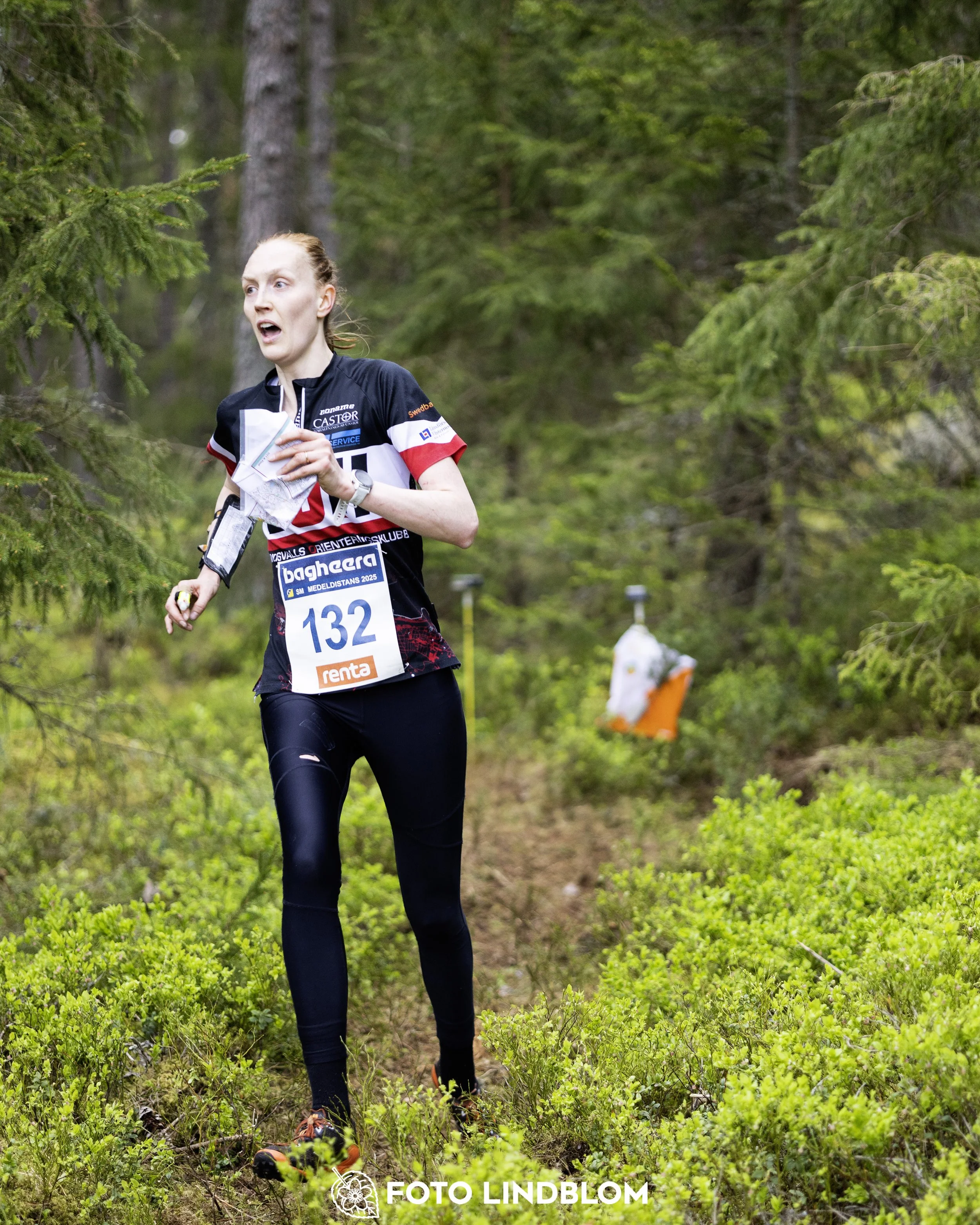 A picture from the Swedish national championship in middle distance orienteering and Swedish league race