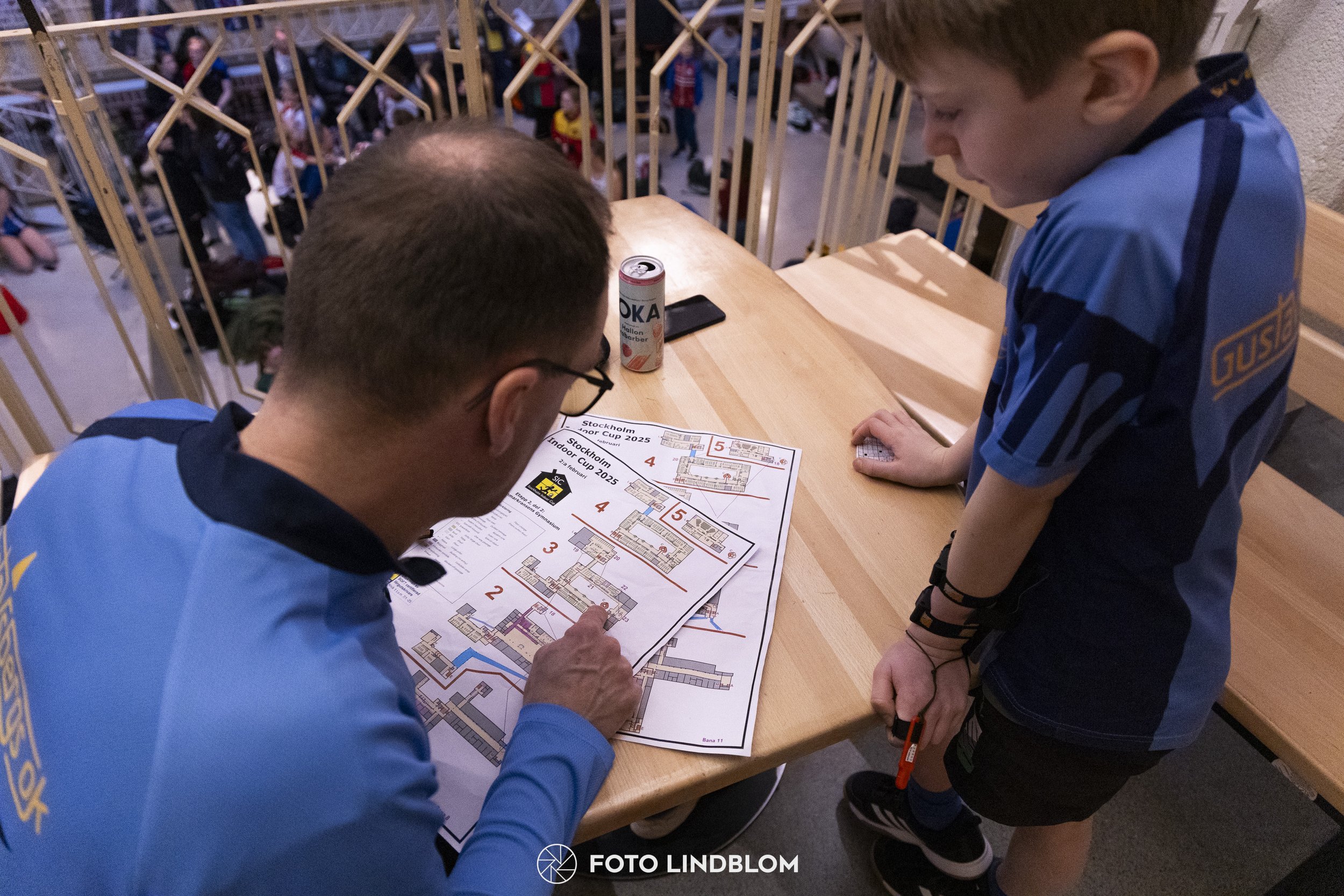 A picture from the orienteering indoor competition "Stockholm Indoor Cup"