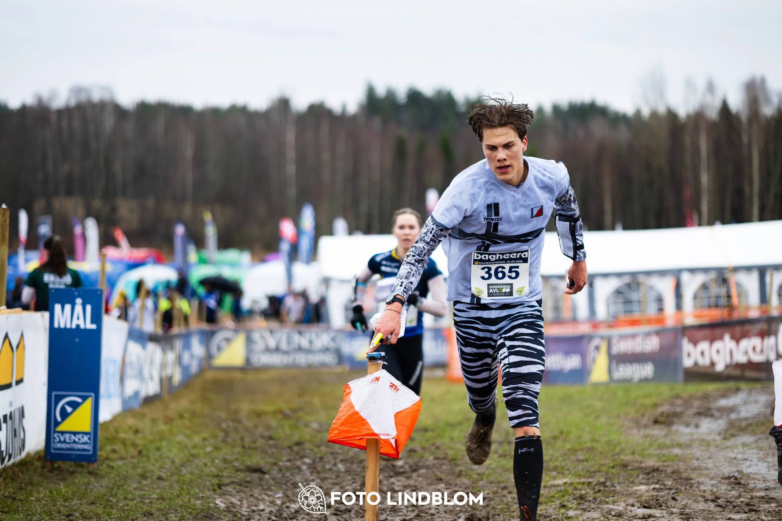 A photo from an orienteering race in Kolmården during the Swedish League spring season 2026, captured by Foto Lindblom.