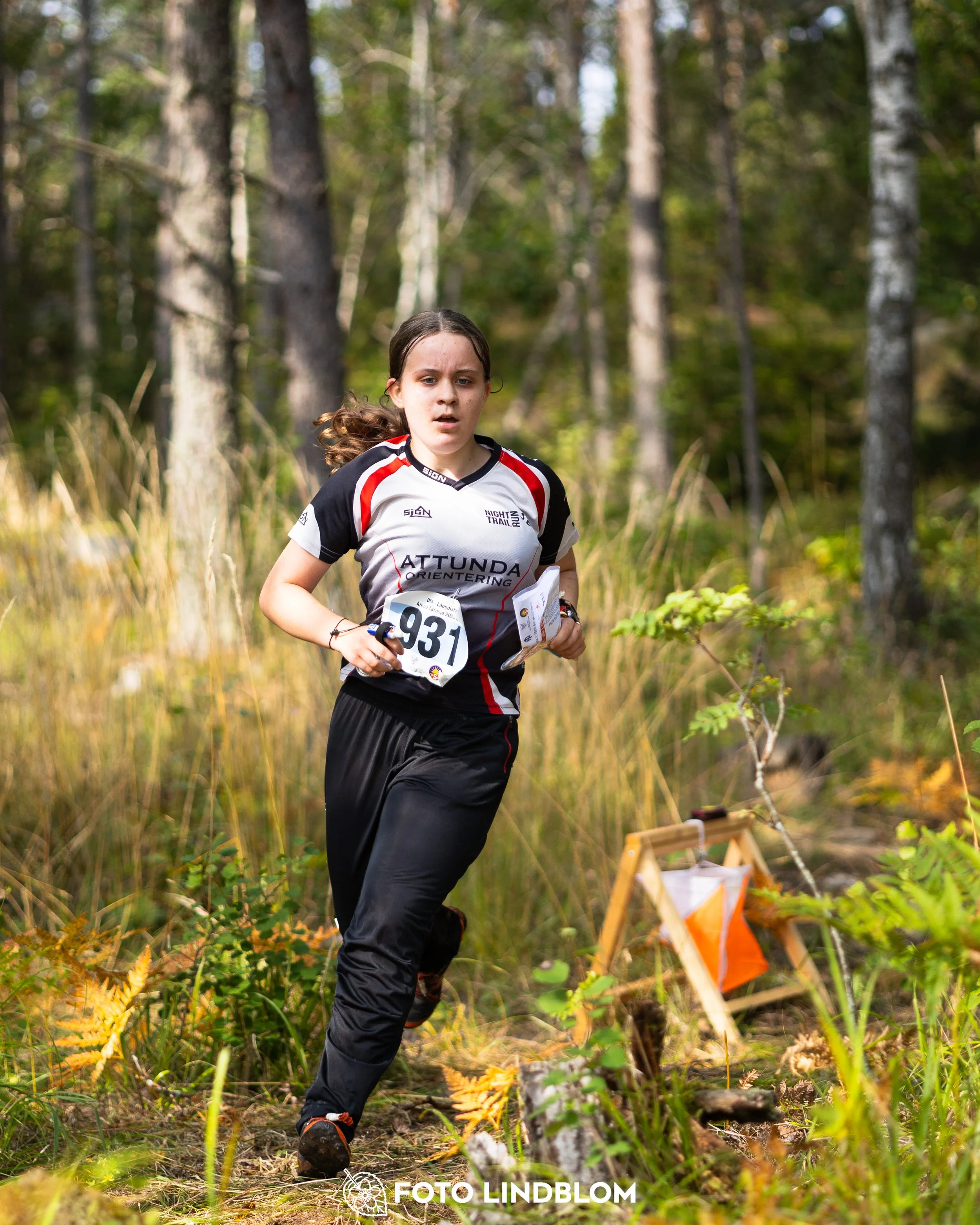 A picture from the Stockholm district championship in middle distance orienteering taken by Foto Lindblom