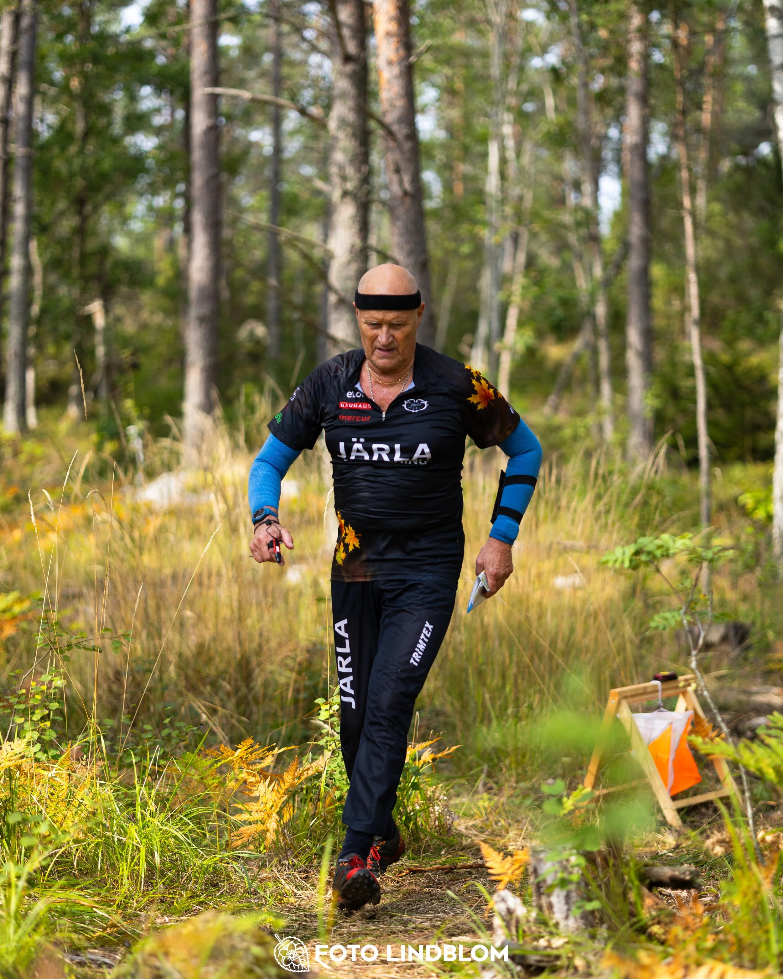 A picture from the Stockholm district championship in middle distance orienteering taken by Foto Lindblom