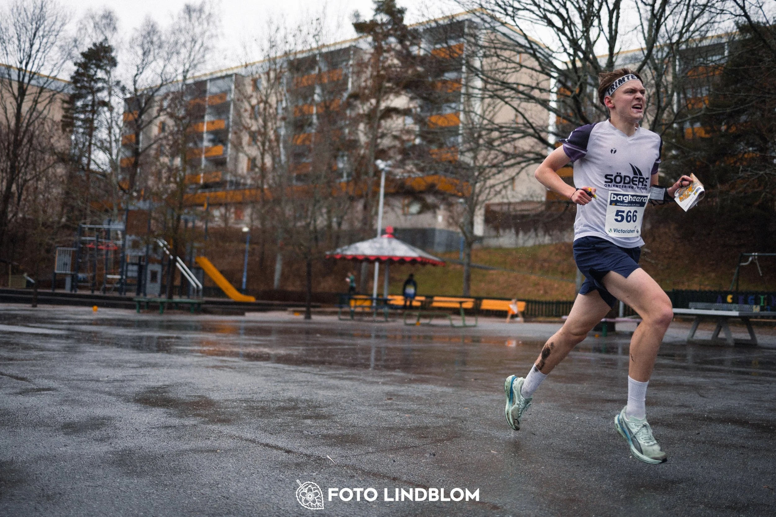A photo from a spring orienteering competition in Stockholm during the Swedish League 2026 season, captured by Foto Lindblom.