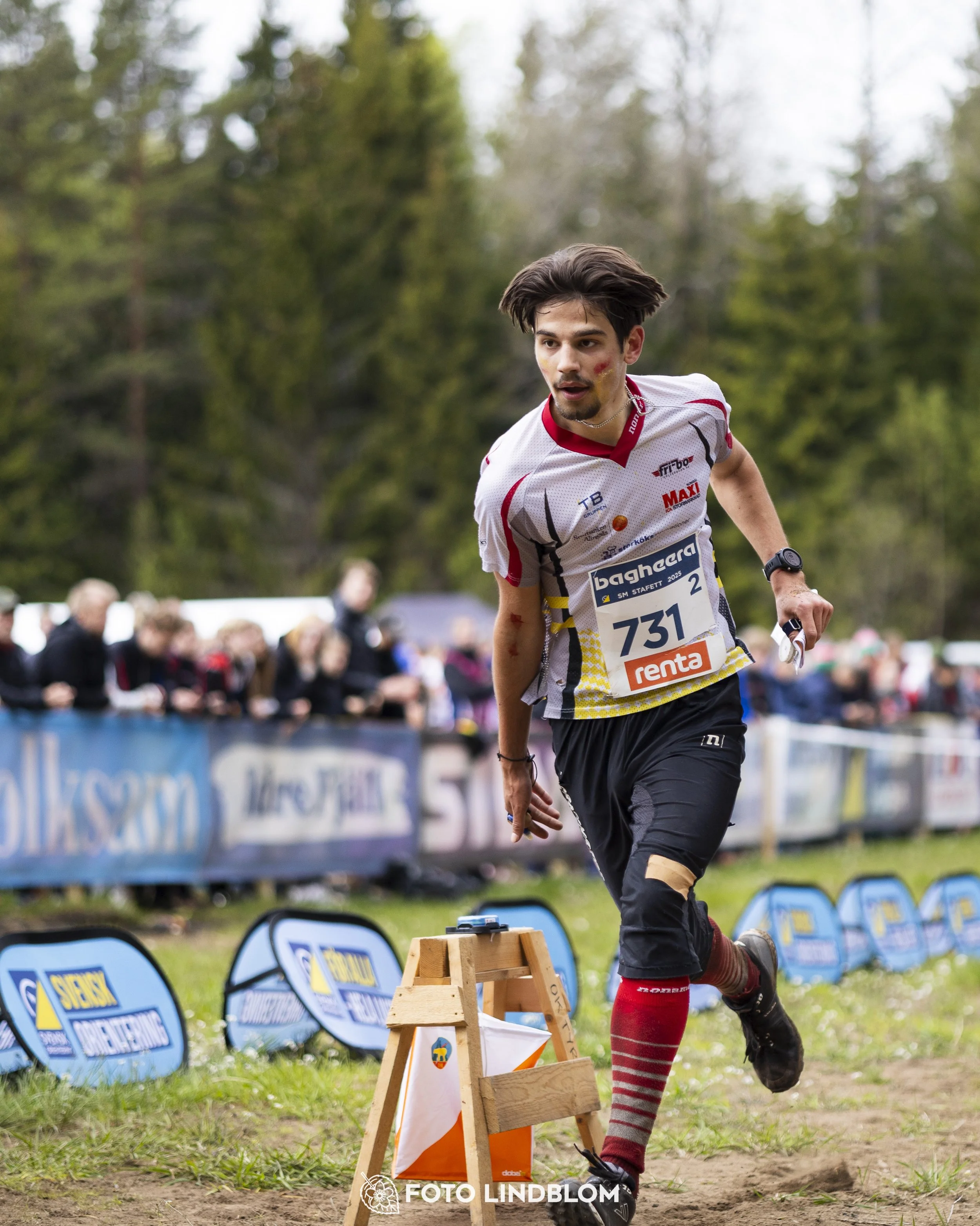 A picture from the Swedish national championship in relay orienteering
