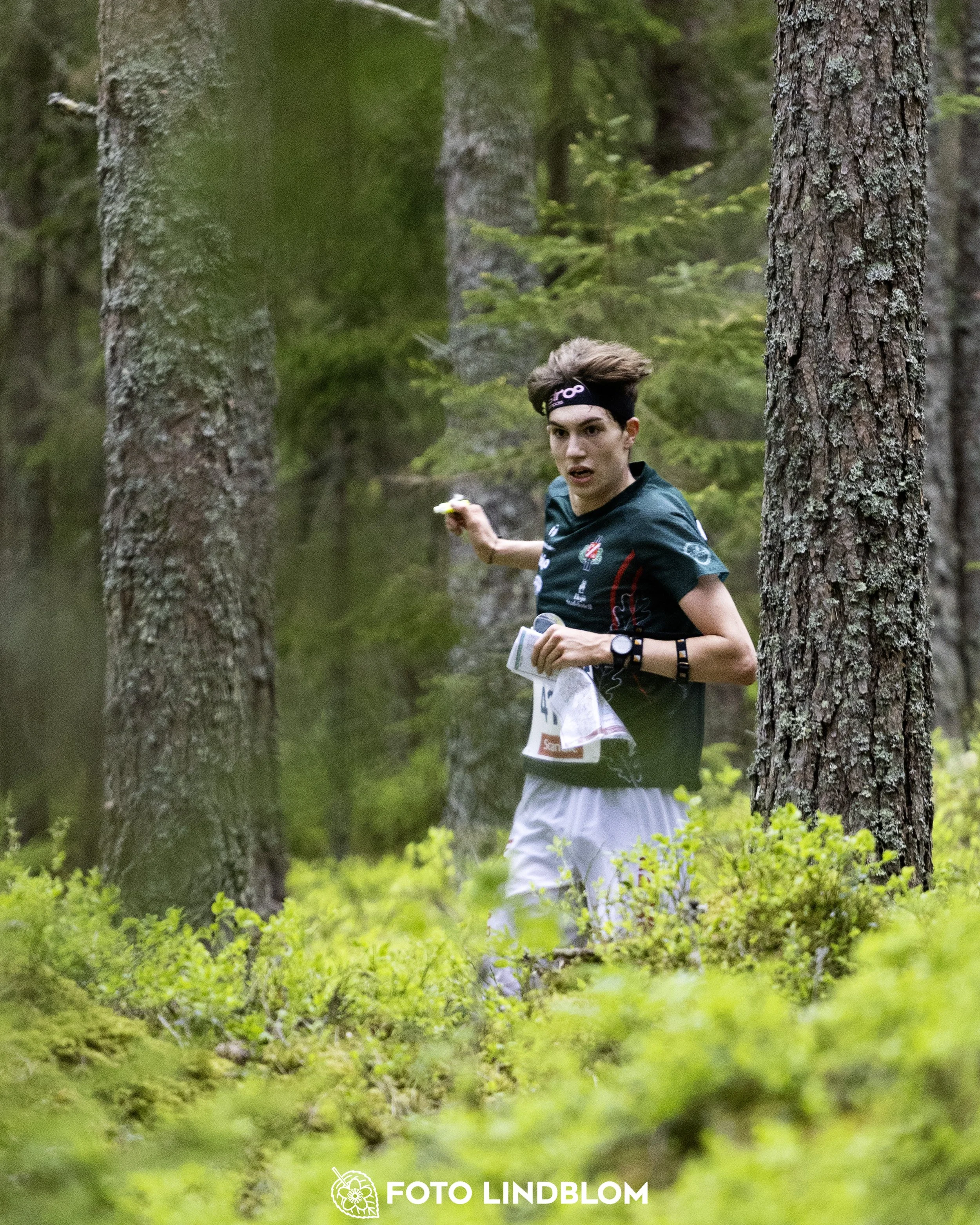 A picture from the Swedish national championship in middle distance orienteering and Swedish league race