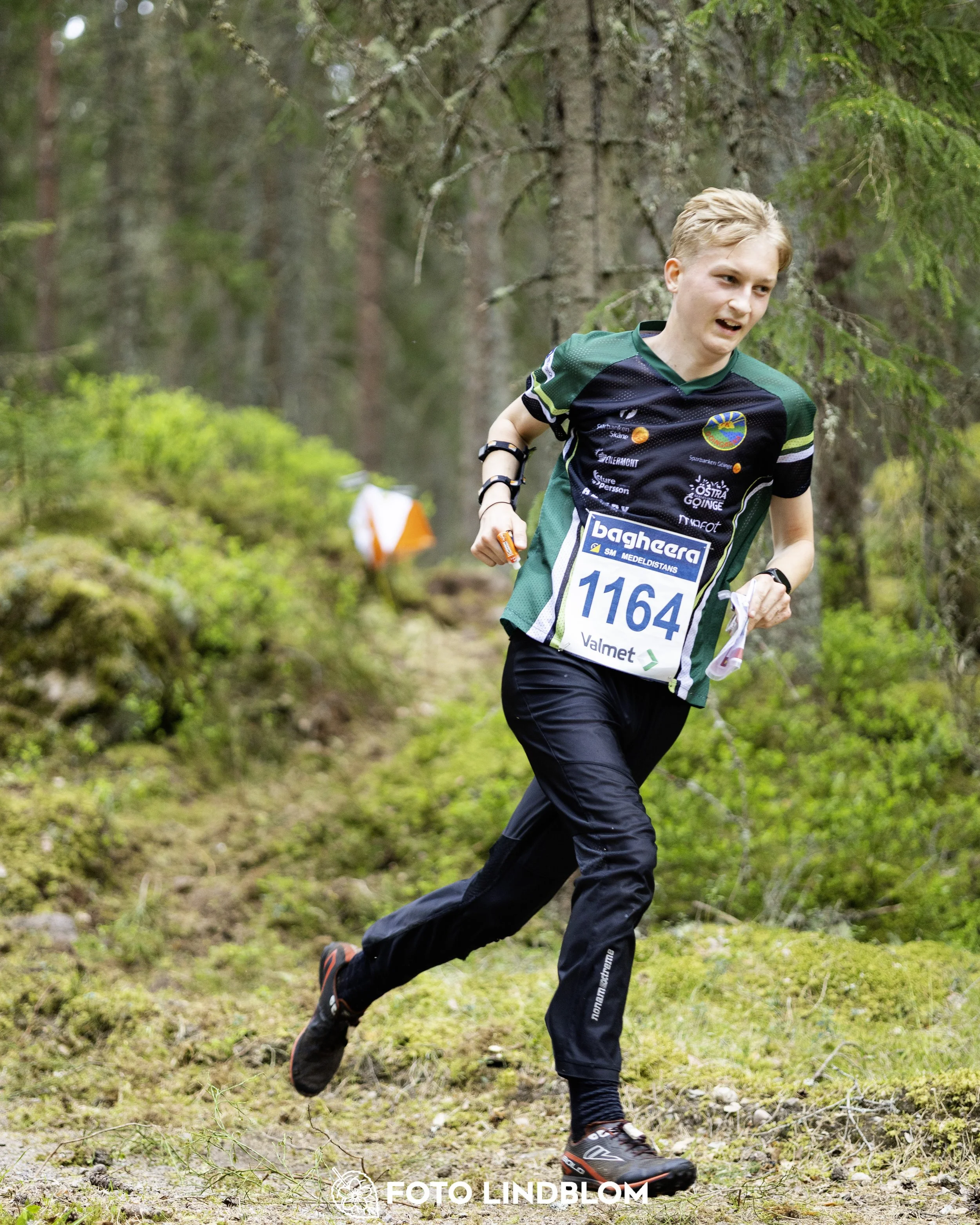 A picture from the Swedish national championship in middle distance orienteering and Swedish league race