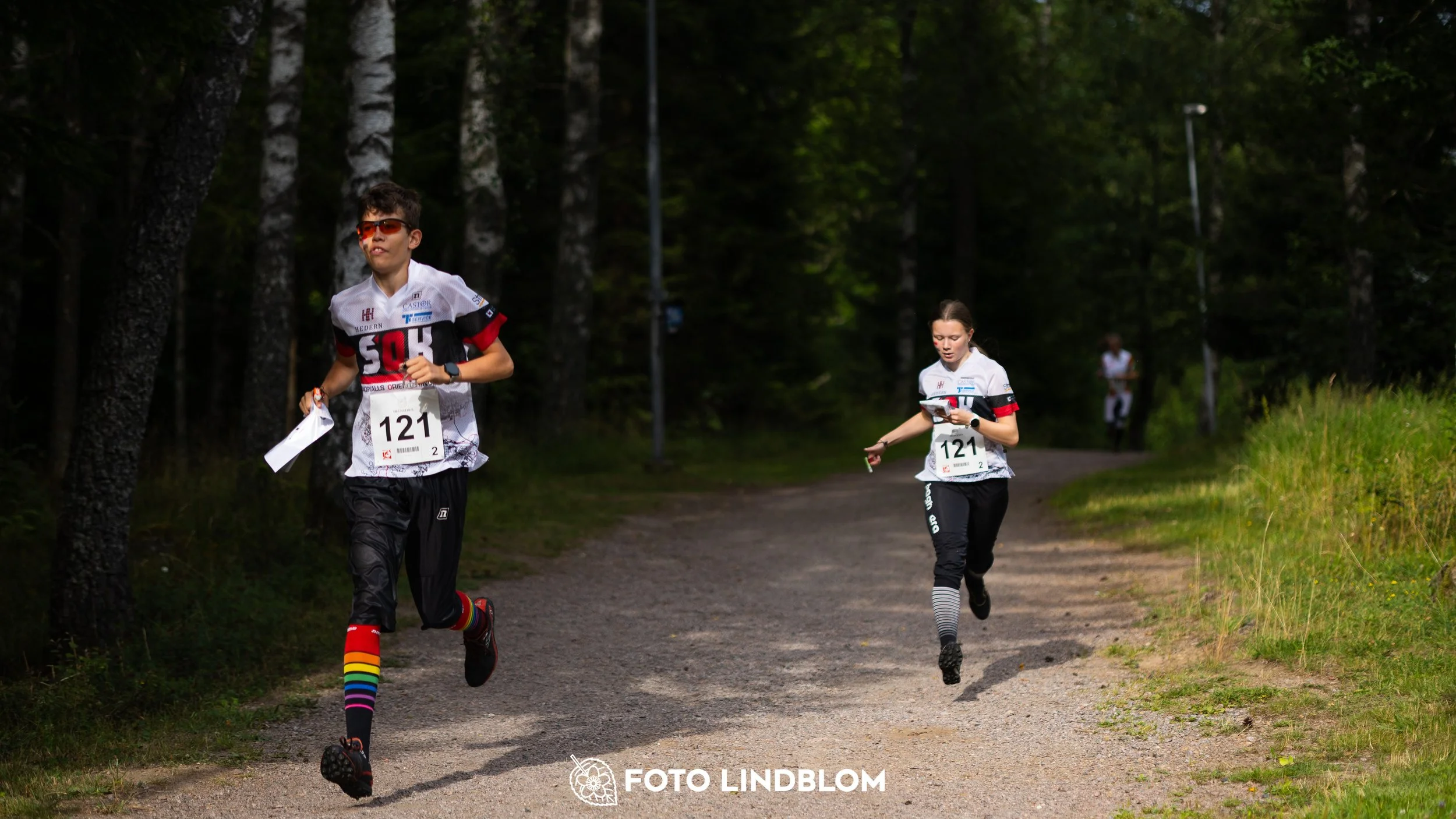 A picture from the youth 10 mila orienteering competition taken by Foto Lindblom
