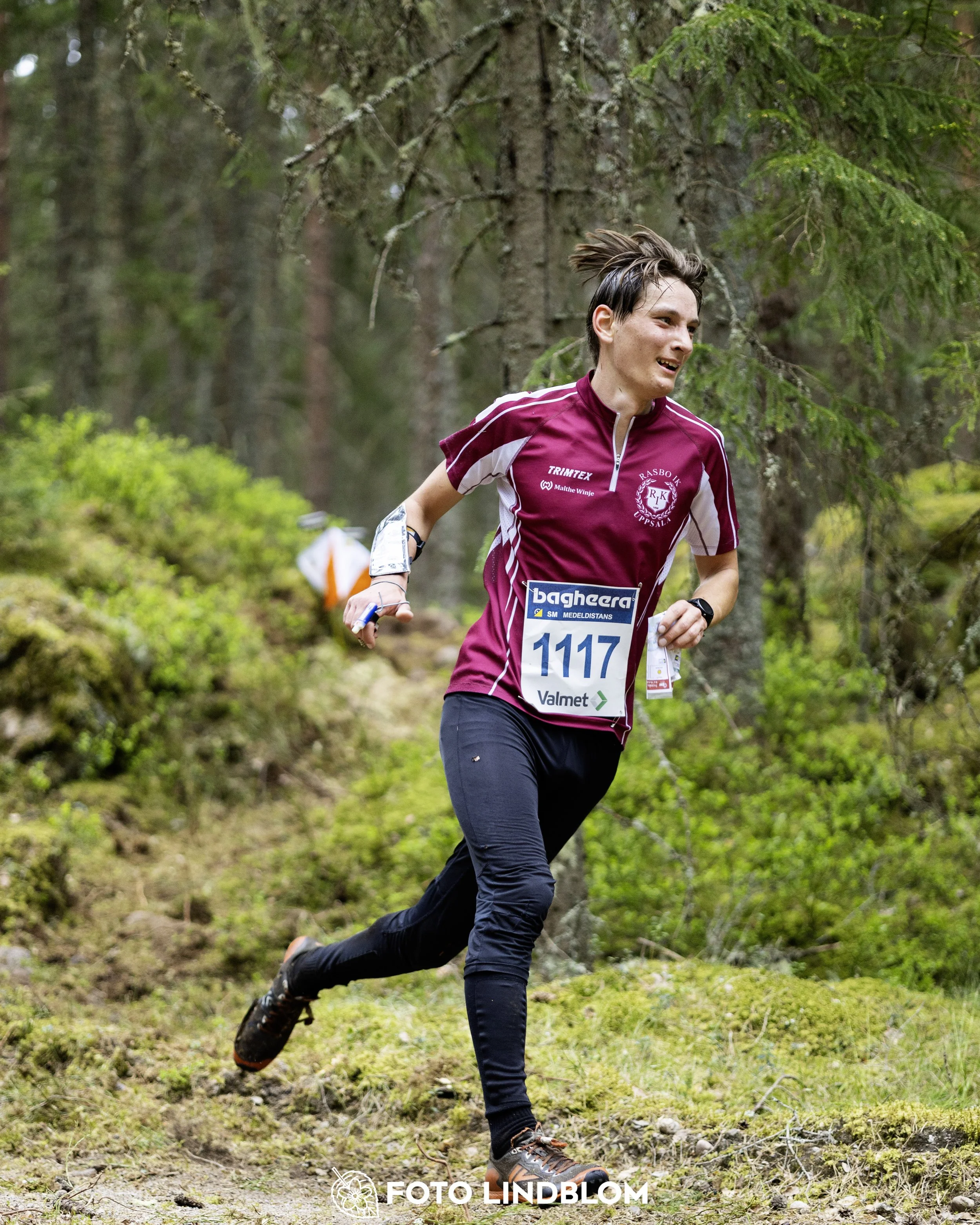 A picture from the Swedish national championship in middle distance orienteering and Swedish league race