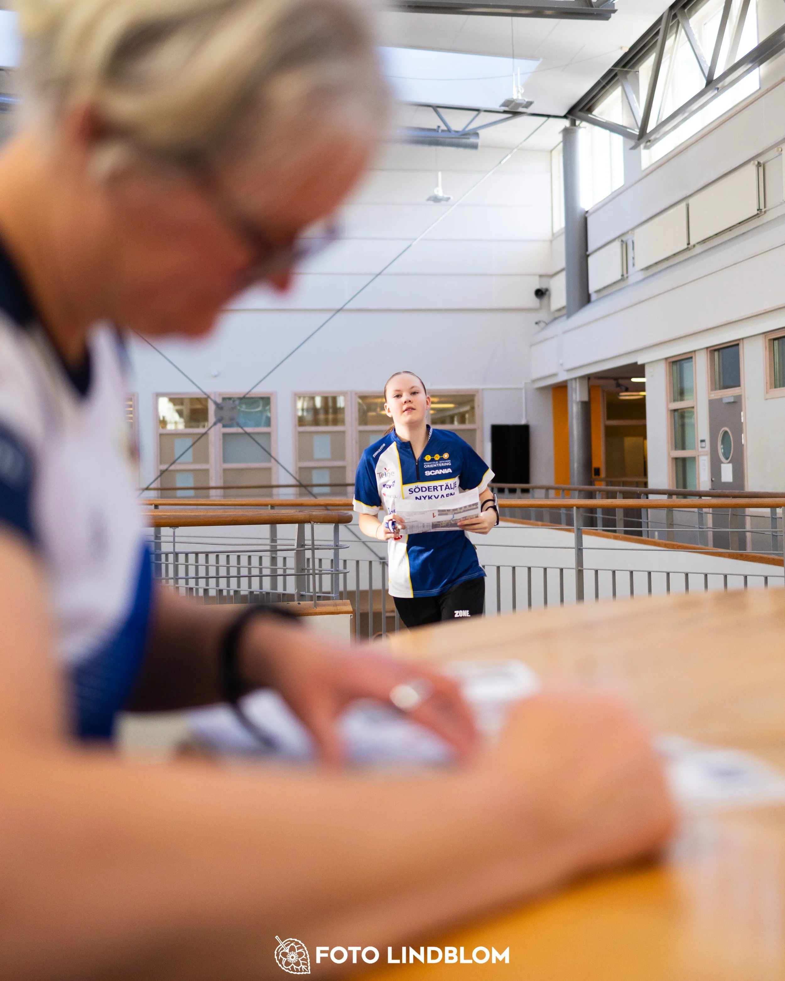 A picture from the indoor orienteering event TMOK Indoor taken by Foto Lindblom