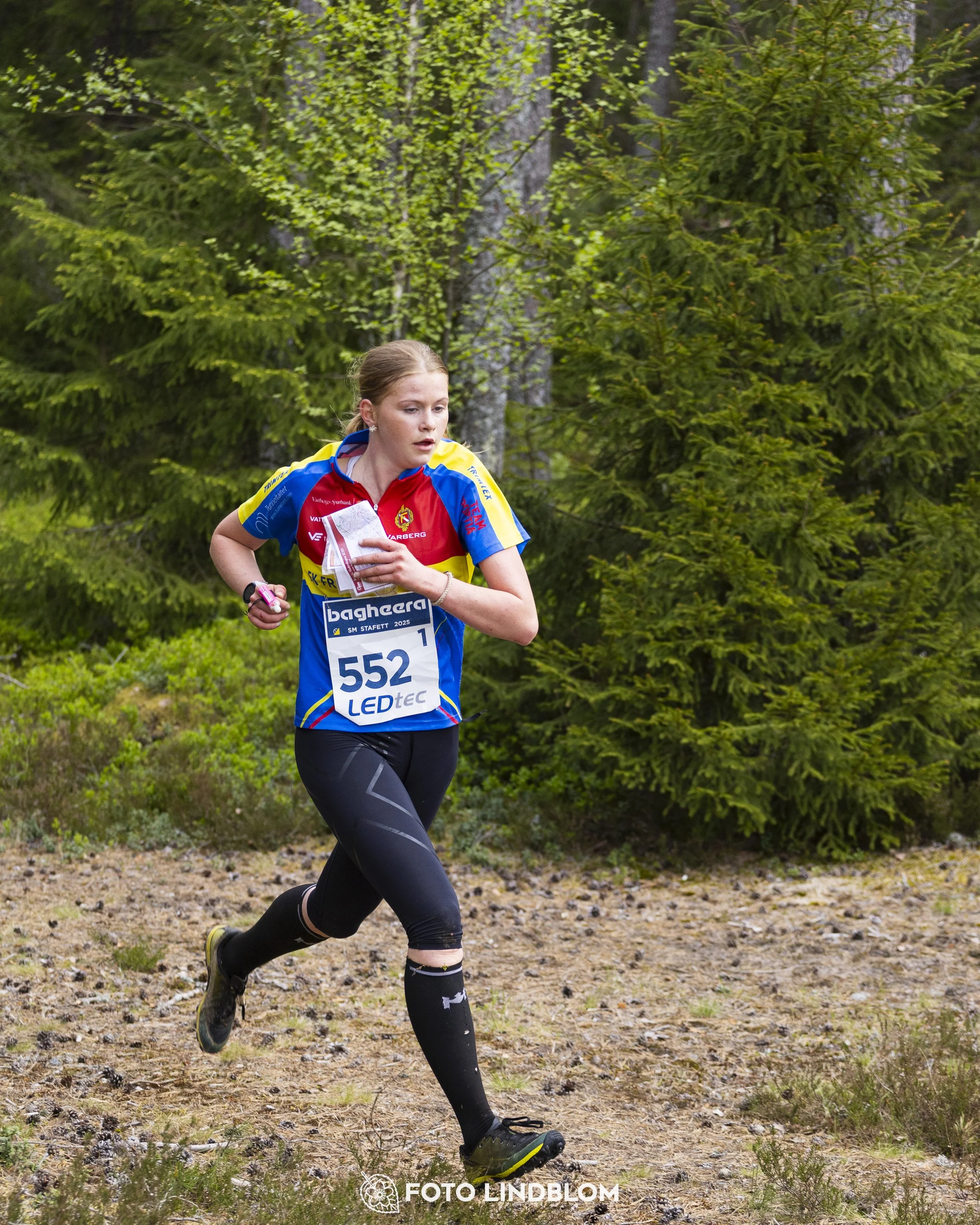 A picture from the Swedish national championship in relay orienteering