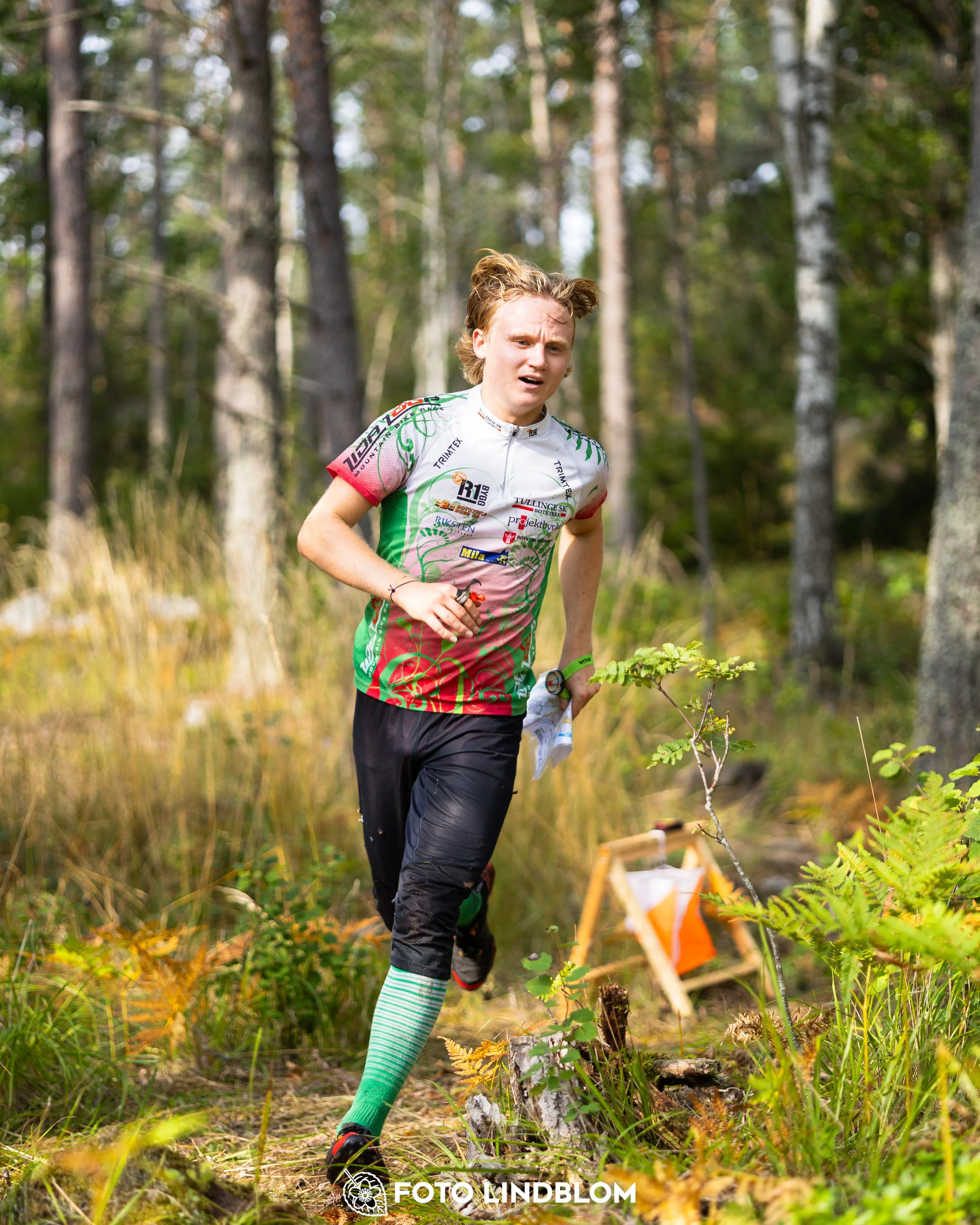 A picture from the Stockholm district championship in middle distance orienteering taken by Foto Lindblom
