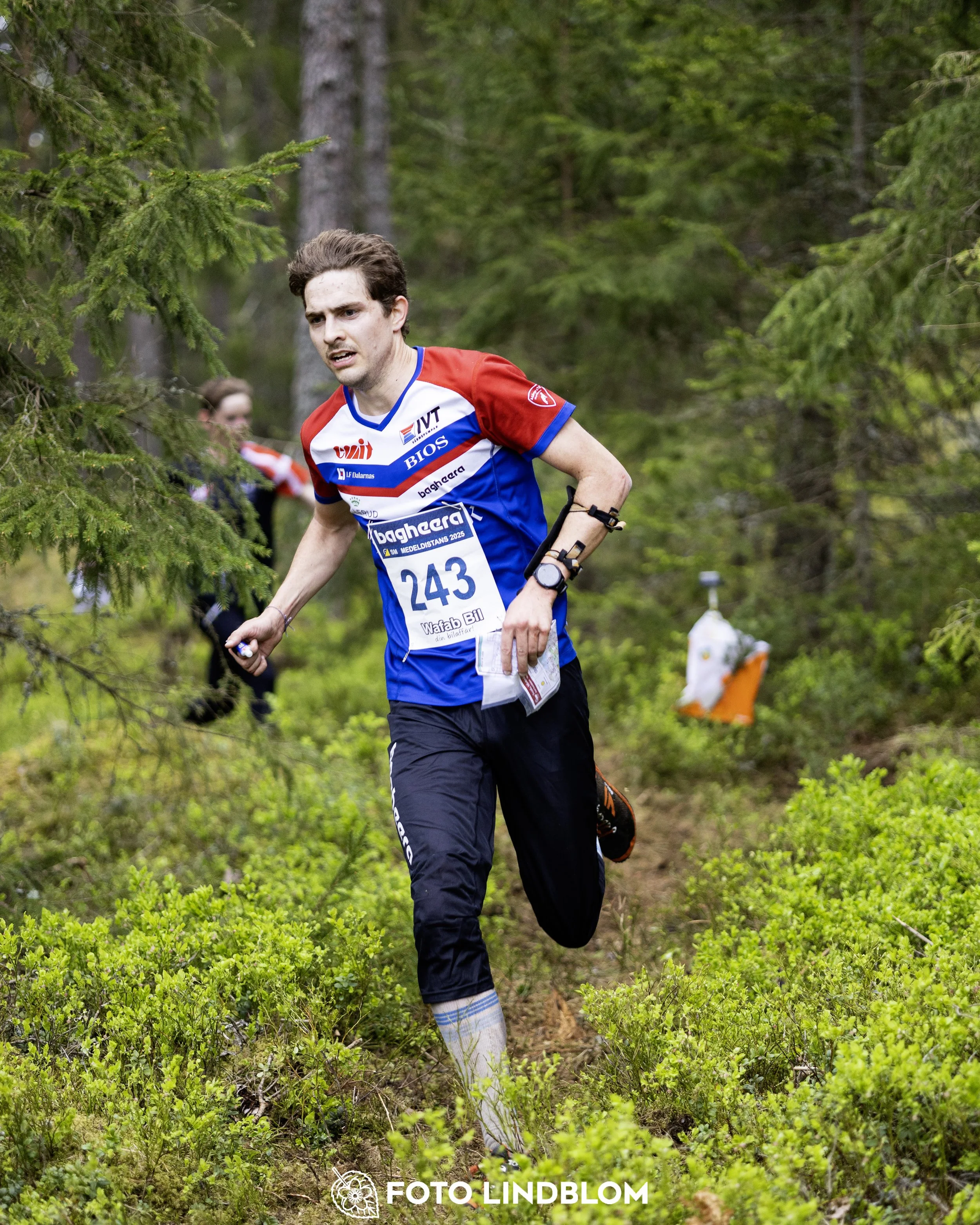 A picture from the Swedish national championship in middle distance orienteering and Swedish league race