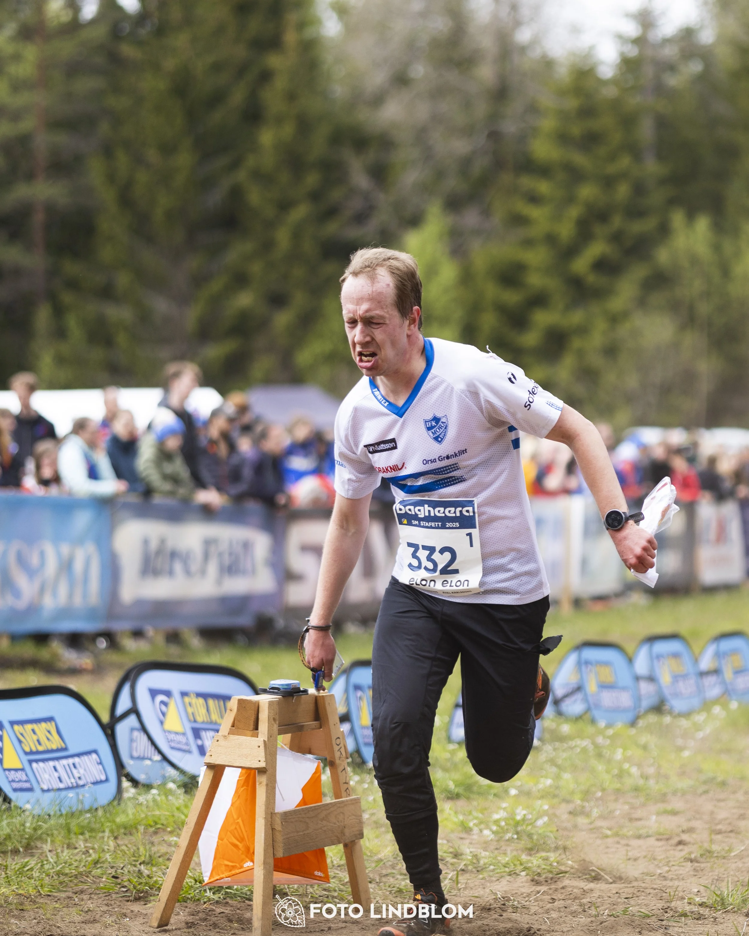 A picture from the Swedish national championship in relay orienteering