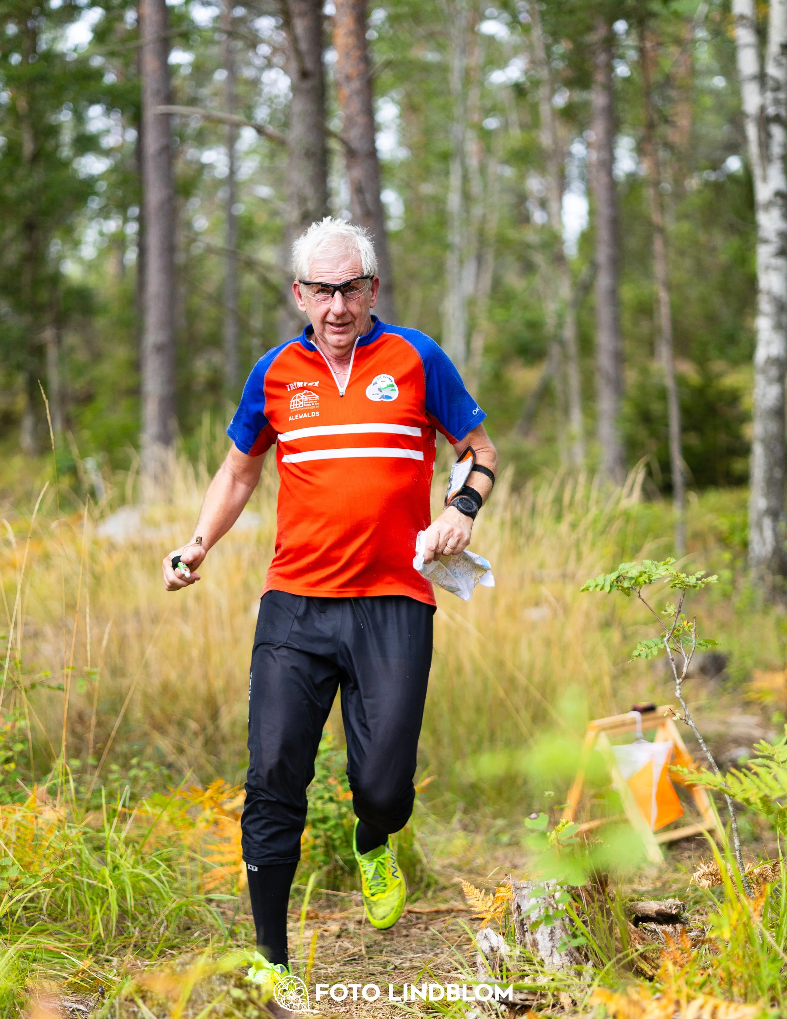 A picture from the Stockholm district championship in middle distance orienteering taken by Foto Lindblom