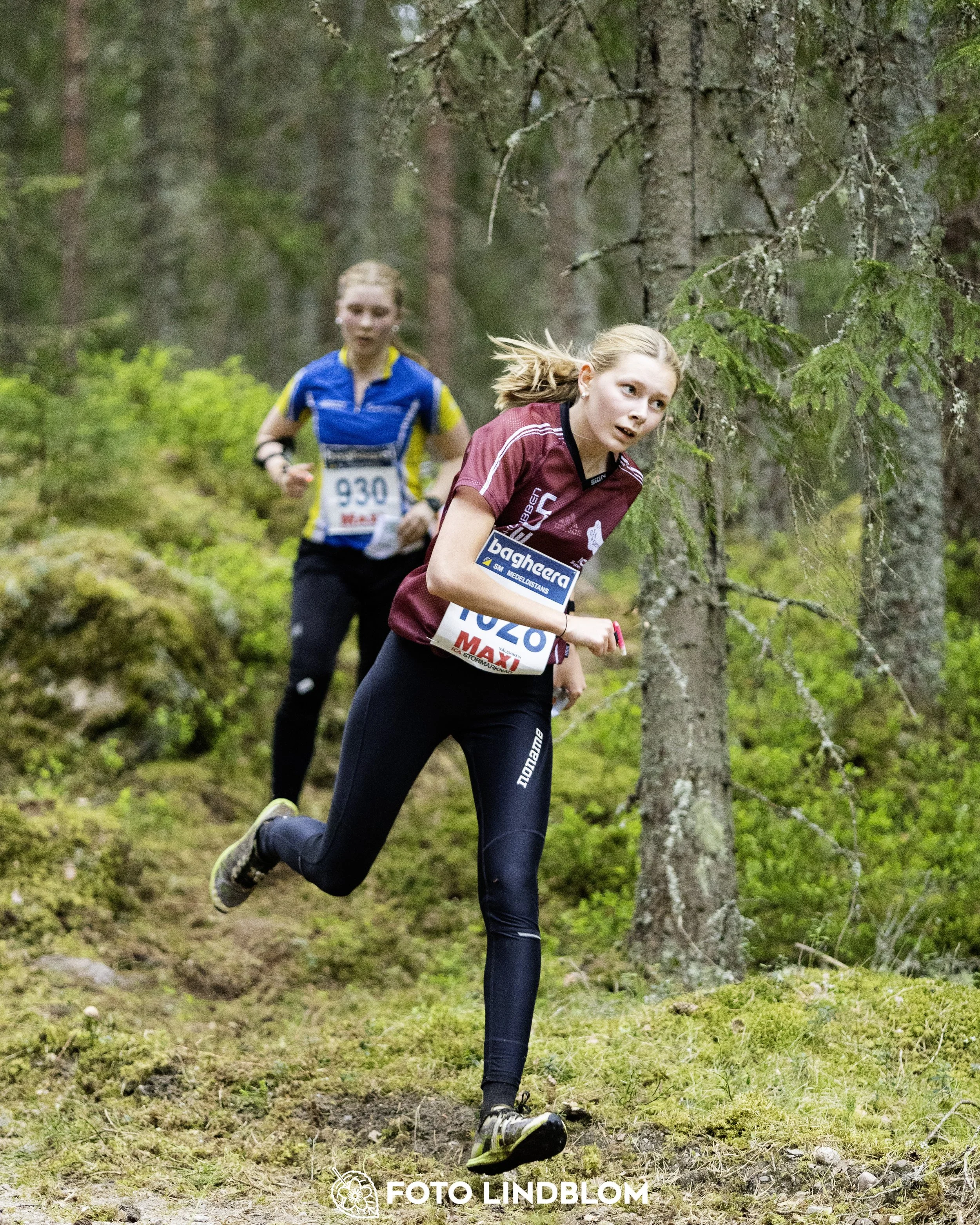 A picture from the Swedish national championship in middle distance orienteering and Swedish league race