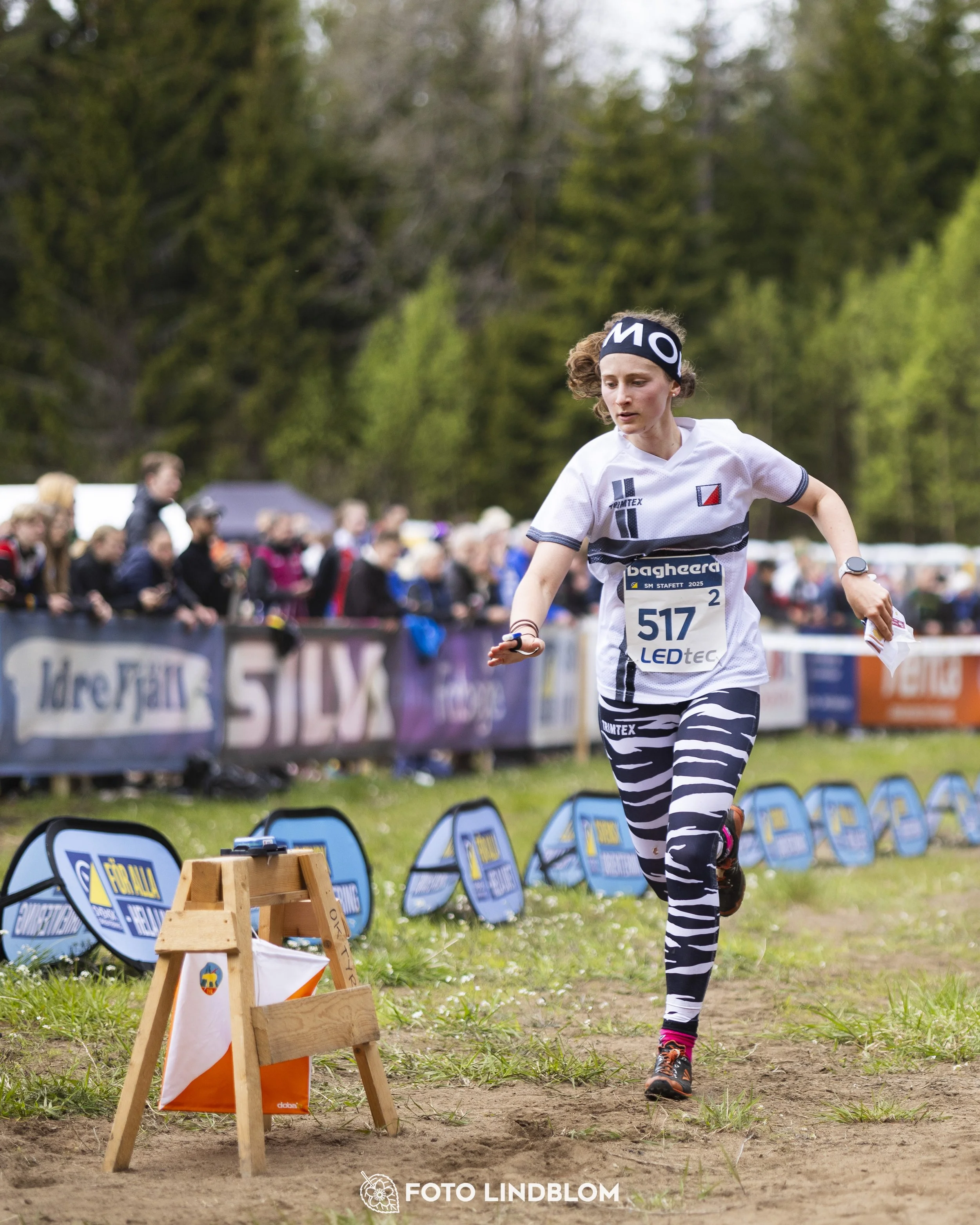 A picture from the Swedish national championship in relay orienteering