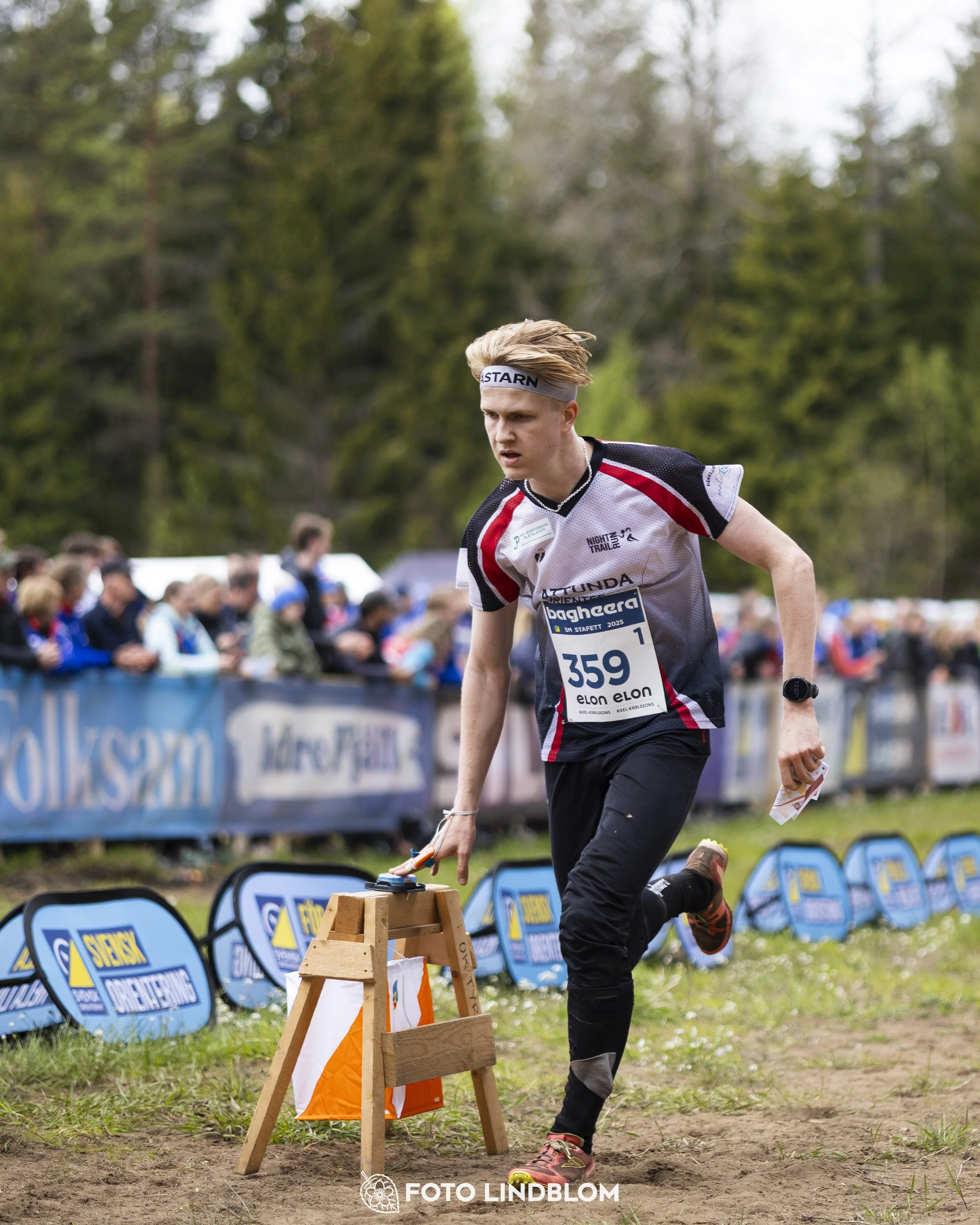 A picture from the Swedish national championship in relay orienteering