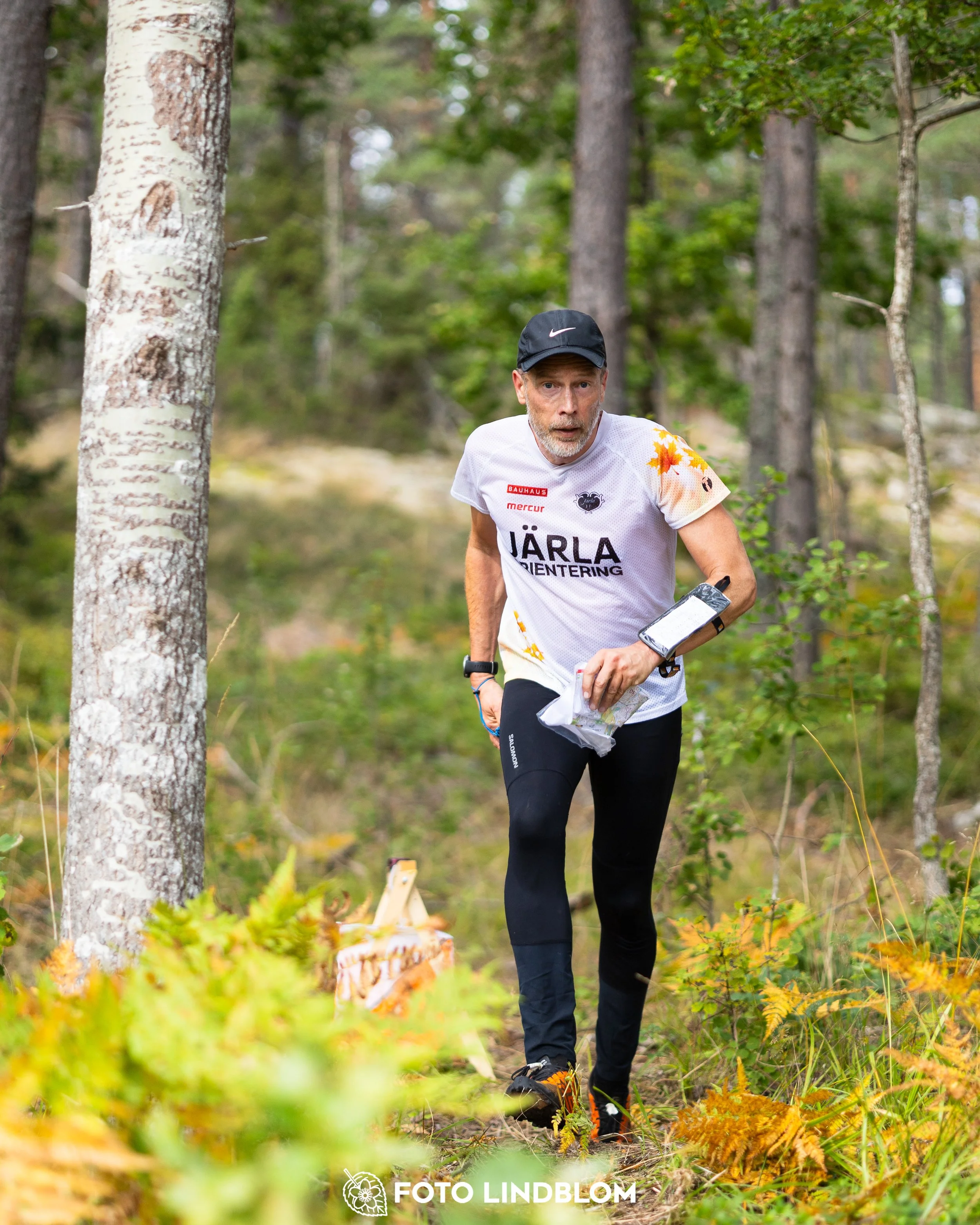 A picture from the Stockholm district championship in middle distance orienteering taken by Foto Lindblom