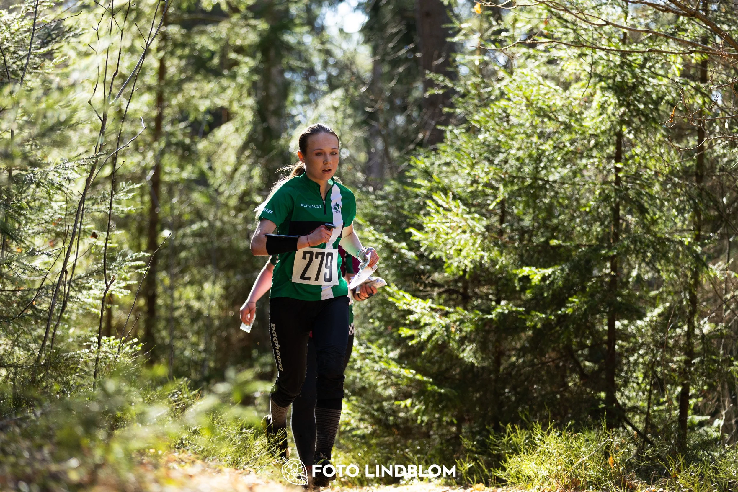 Orienteering in forest terrain at Nyköpingsorienteringen 2026, photographed by Foto Lindblom.